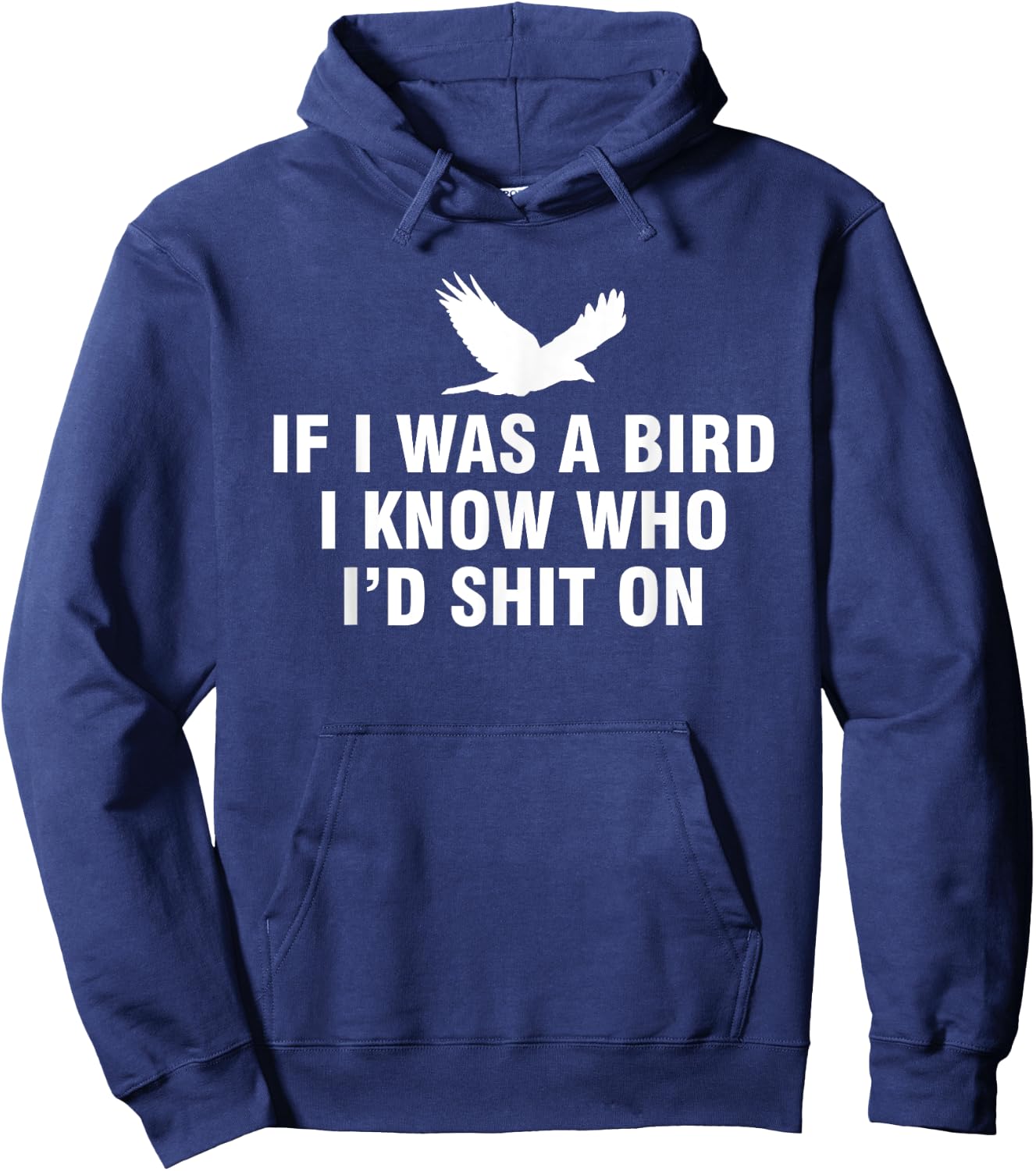 If I Was A Bird I Know Who I’d Shit On Hoodie - Hoodie | Navy