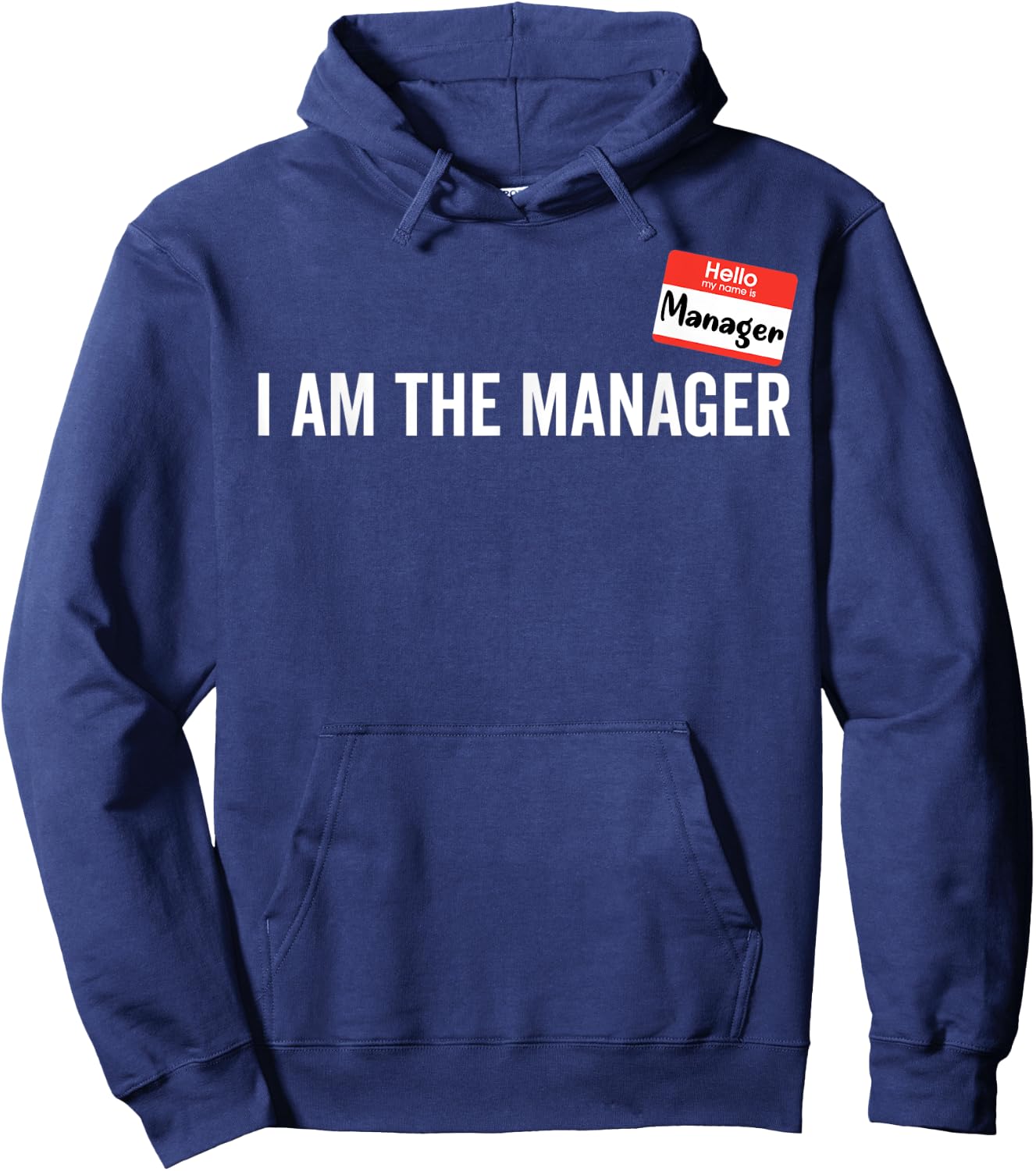 Manager Costume I am the Manager Halloween Matching Couples Hoodie - Hoodie | Navy