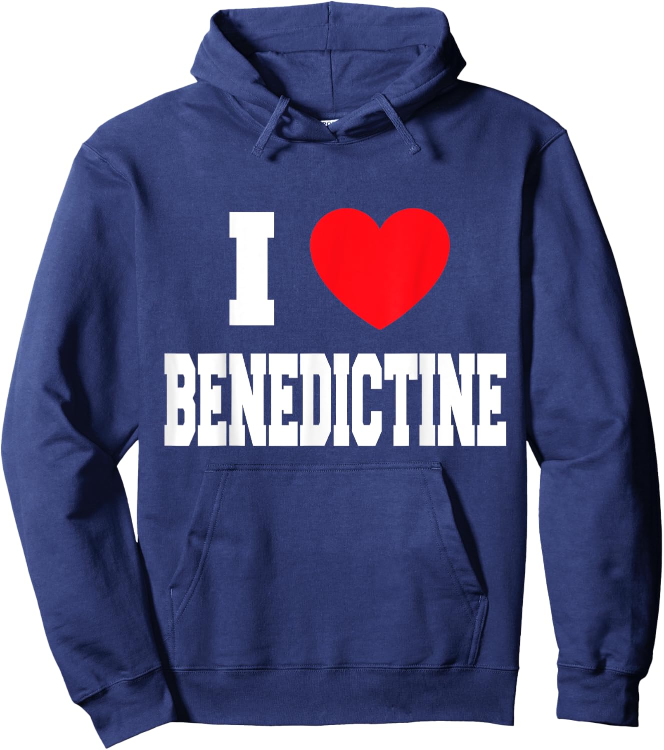 I Love Benedictine Hoodie - Hoodie | Navy