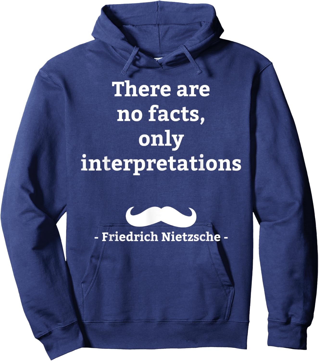 Friedrich Nietzsche German Philosopher Hoodie - Hoodie | Navy