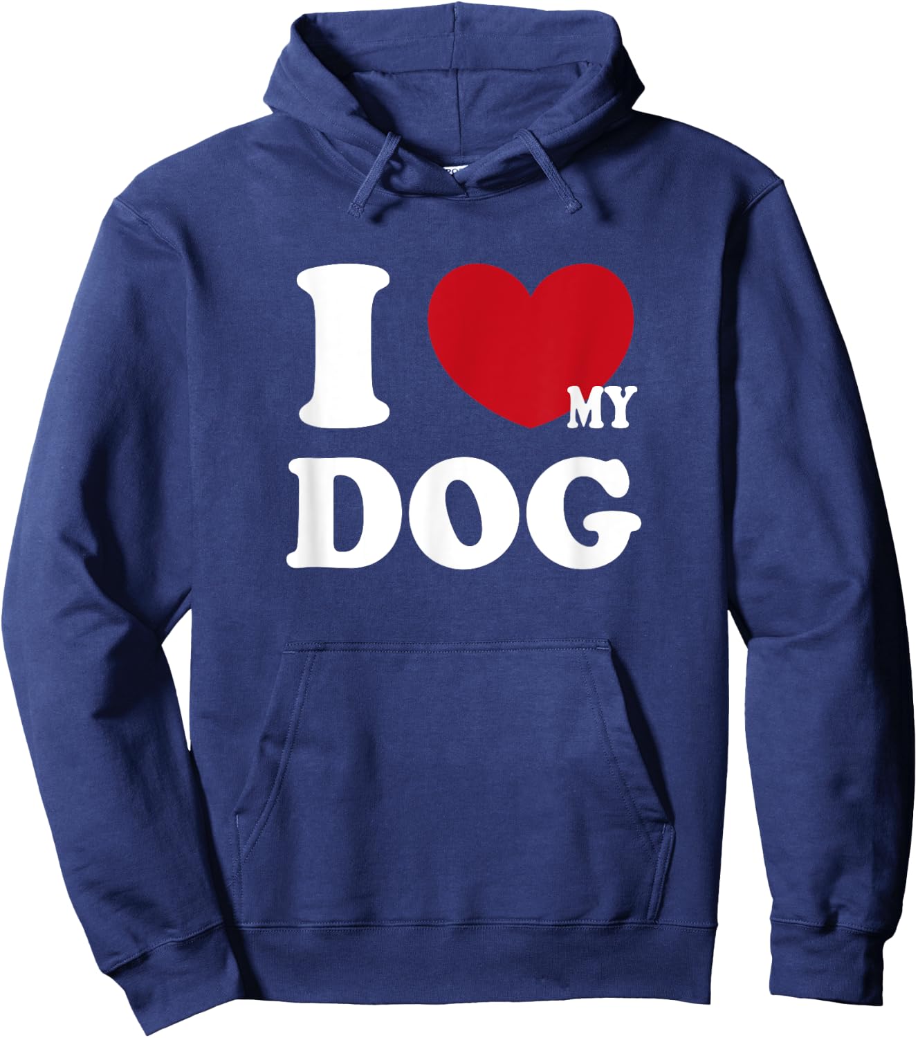 I Love My Dog Hoodie - Hoodie | Navy