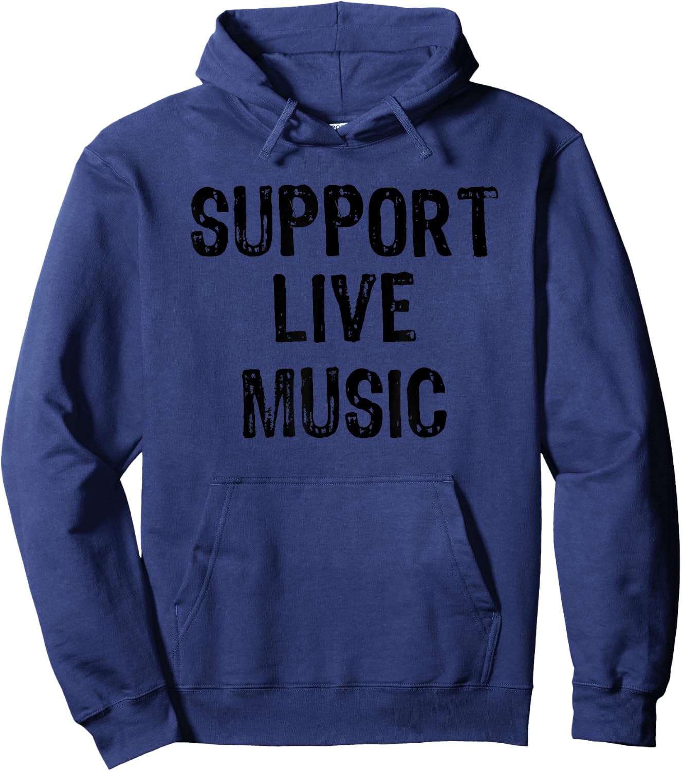 Support Live Music Concert Lover Live Band Hoodie - Hoodie | Navy