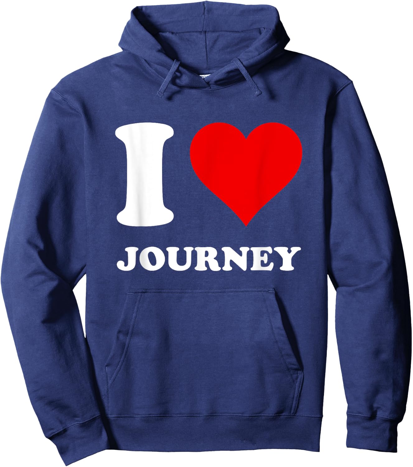Red Heart I Love Journey Hoodie - Hoodie | Navy