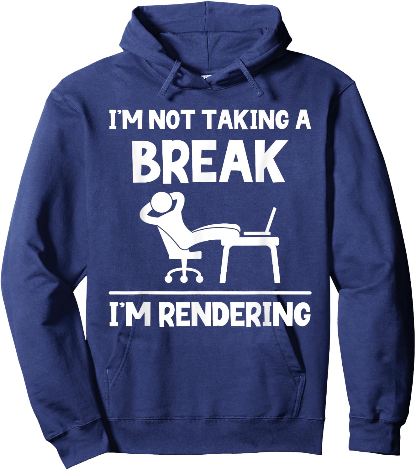 I'm Not Taking A Break I'm Rendering - Video Editor Editing Hoodie - Hoodie | Navy