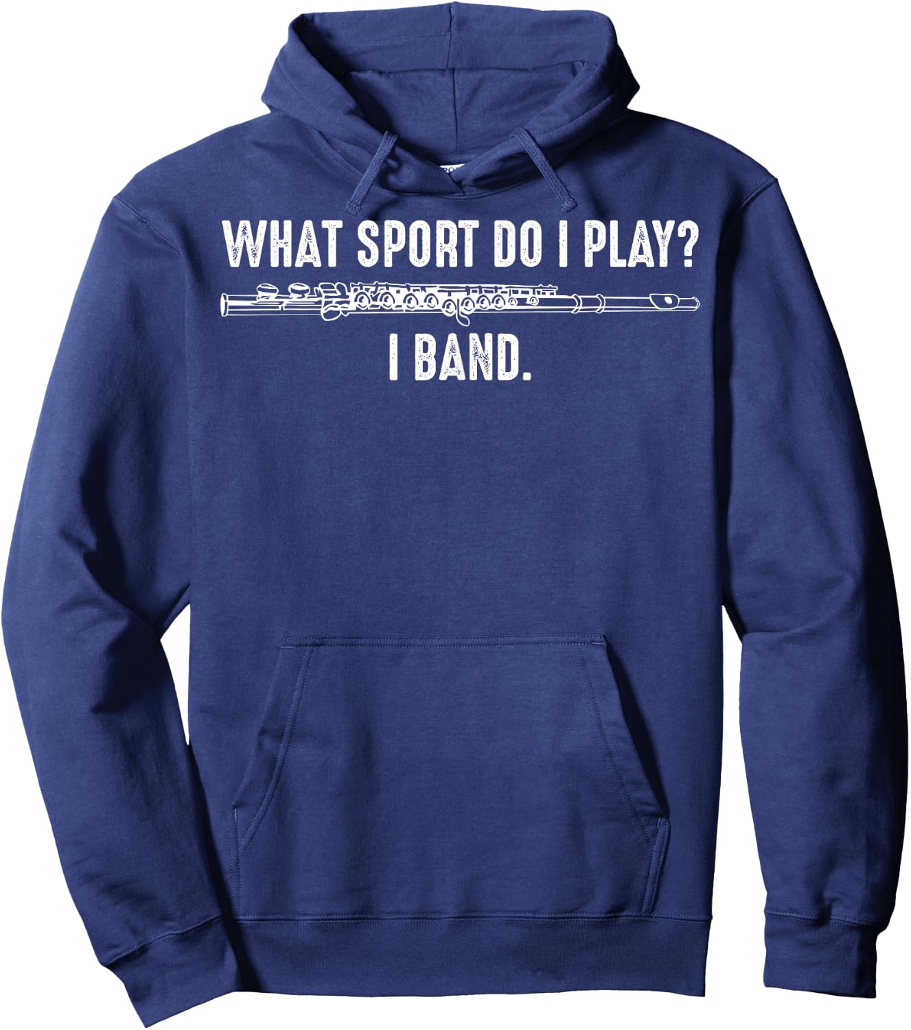 Funny Marching Band Season Gift Flute Player Men Women Hoodie - Hoodie | Navy