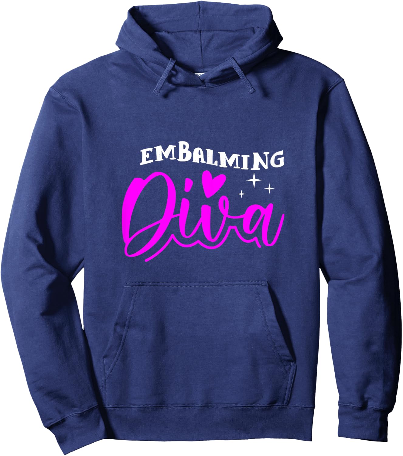Embalming Diva Heart Funeral Mortician Mortuary Girl Gift Hoodie - Hoodie | Navy