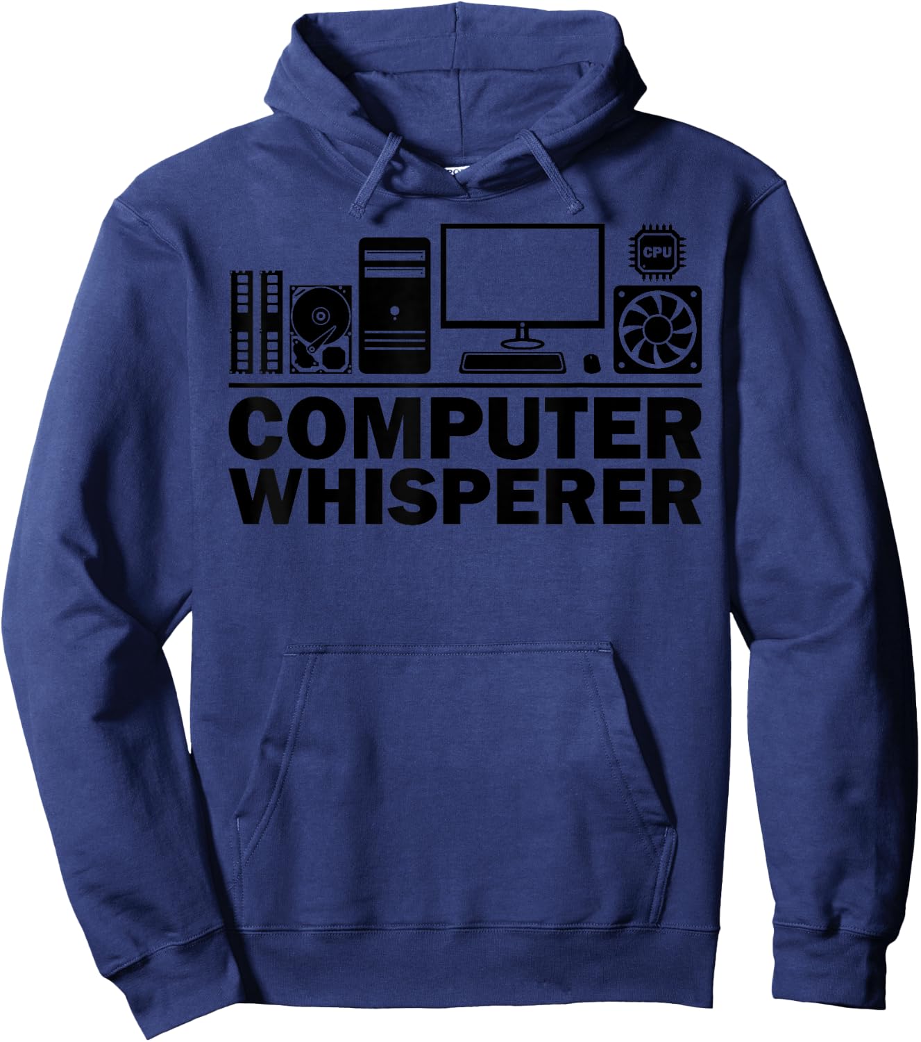 Funny Computer Geek Tech Nerd Gift Men Women Cool Support Hoodie - Hoodie | Navy