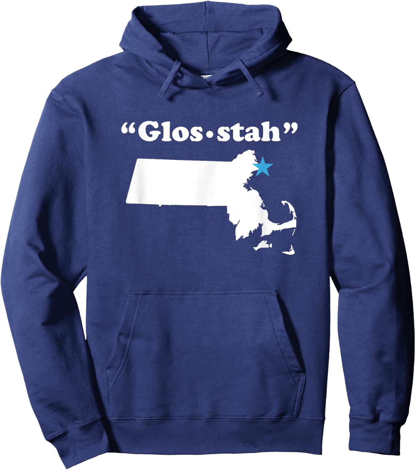 Gloucester Massachusetts Funny phonetic gag gift Hoodie - Hoodie | Navy