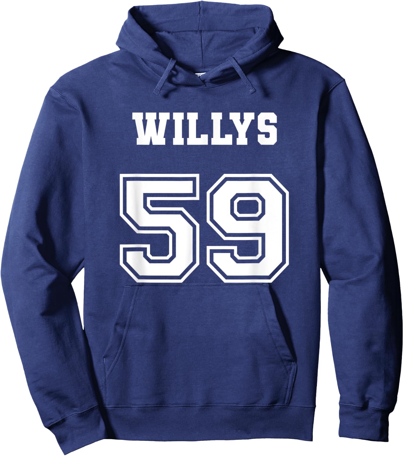 Jersey Style 59 1959 Willys 4x4 Vintage MB Army Truck Car Hoodie - Hoodie | Navy