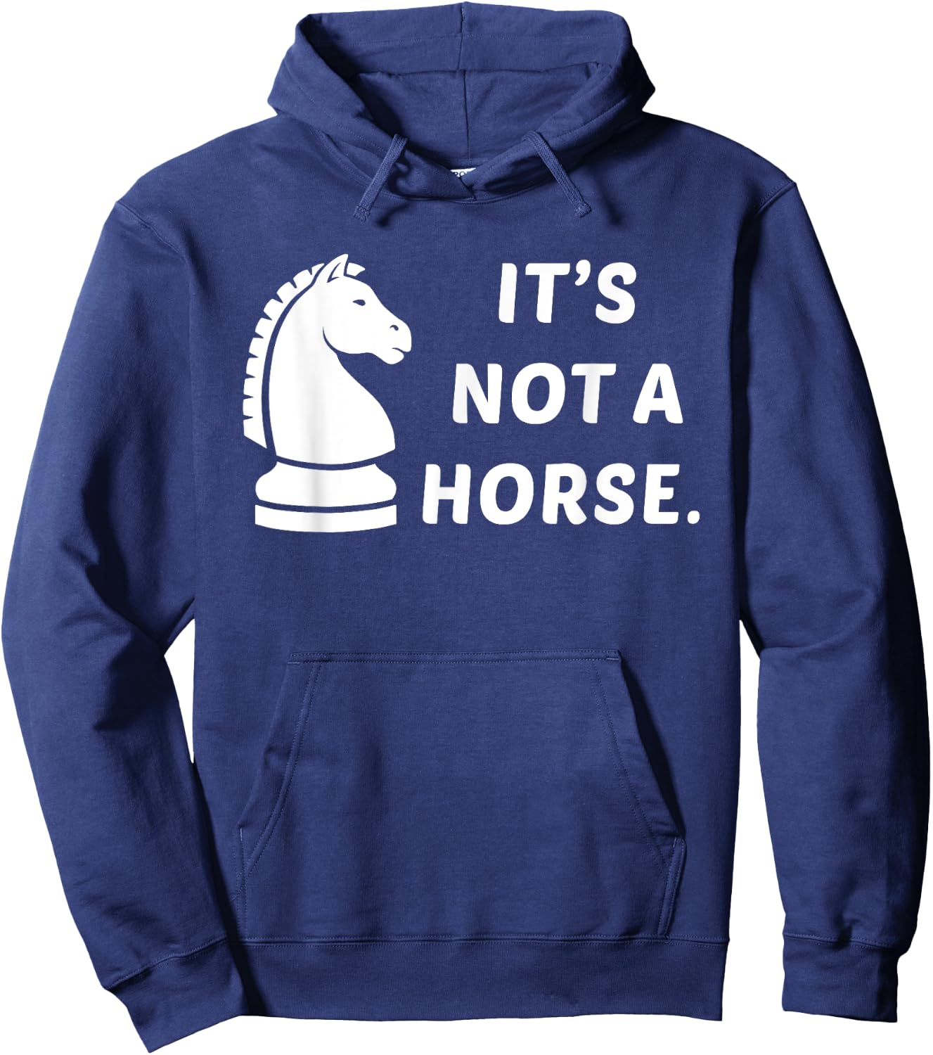 Funny Chess Knight Pieces Board Game Lover Player Horse Gift Hoodie - Hoodie | Navy