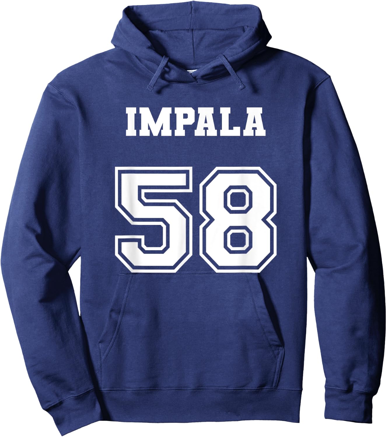 Jersey Style Impala 58 1958 Old School Lowrider Hoodie - Hoodie | Navy