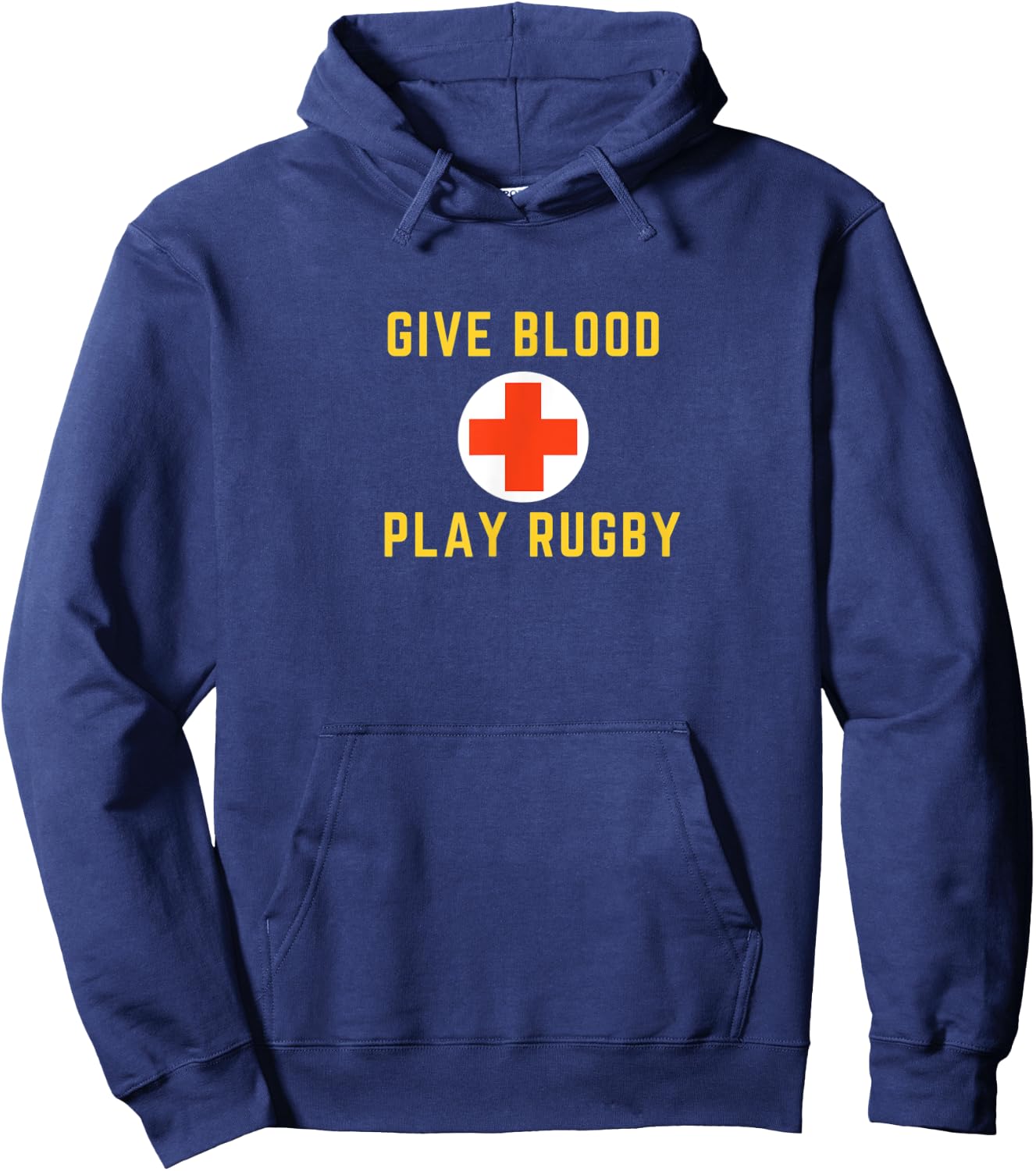 Give Blood Play Rugby Sports Health Gift Hoodie - Hoodie | Navy