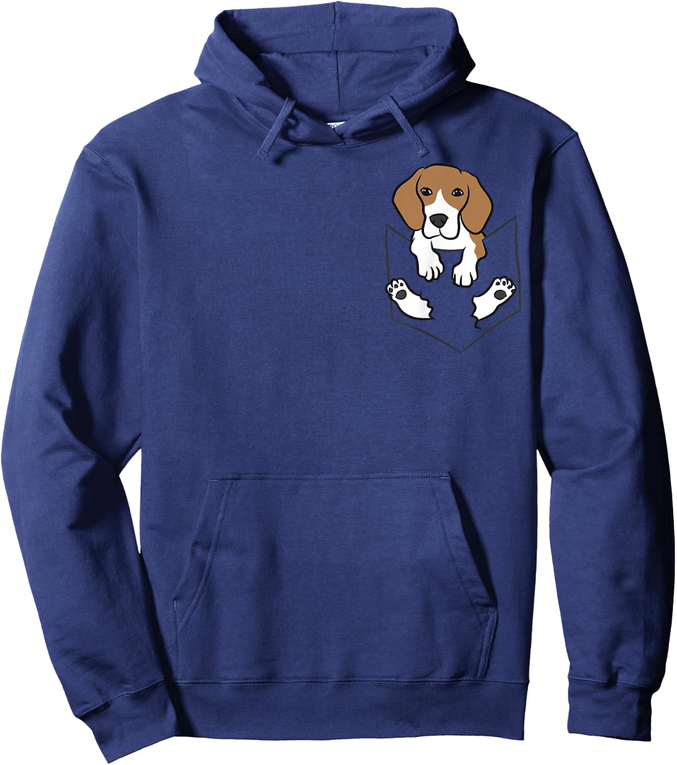 Cute Beagle Dog In The Pocket Beagle Men Women Girls Kids Hoodie - Hoodie | Navy