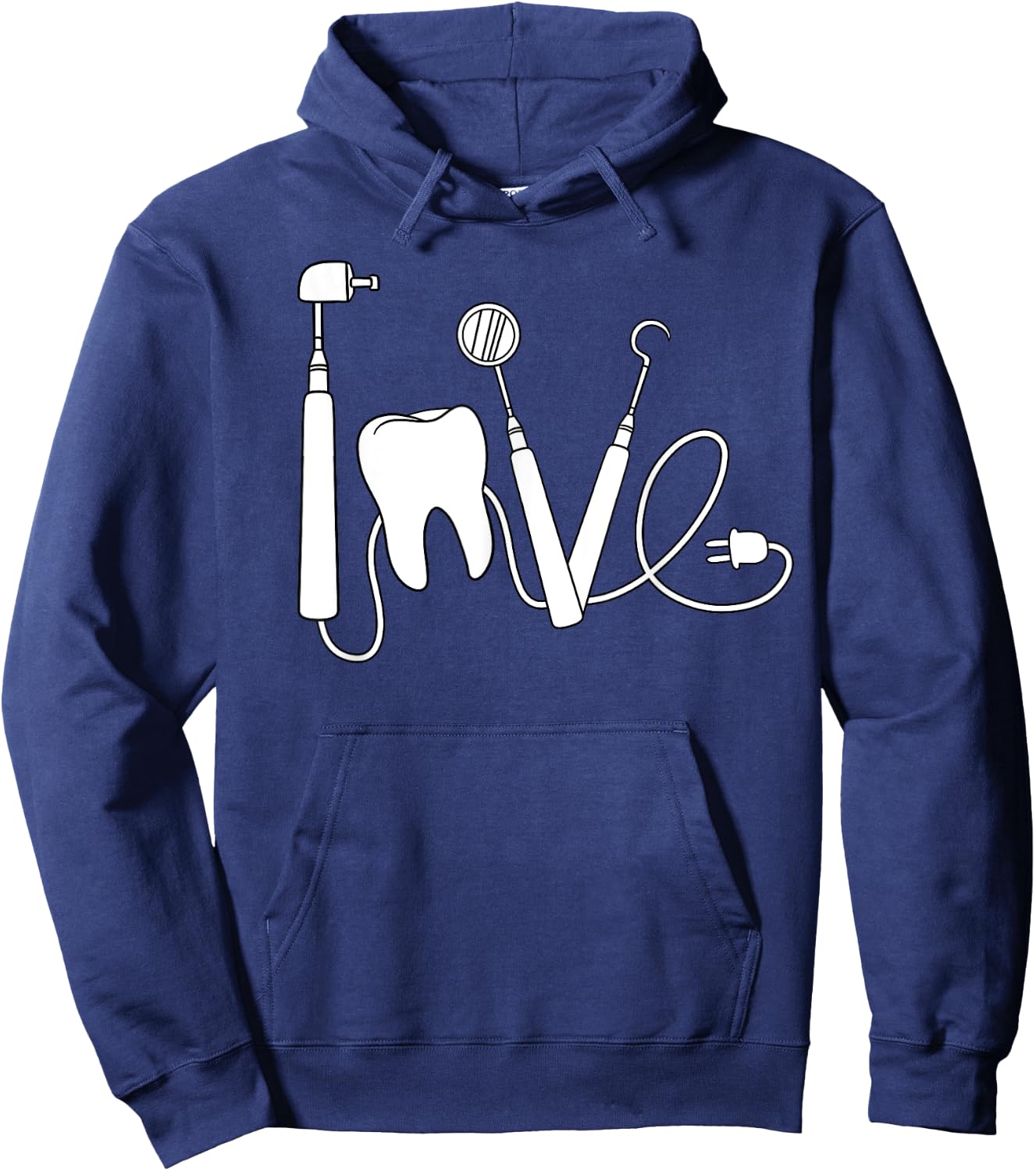 Dentist Mouth Doctor Dentistry Oral Hygiene Dental Surgeon Hoodie - Hoodie | Navy