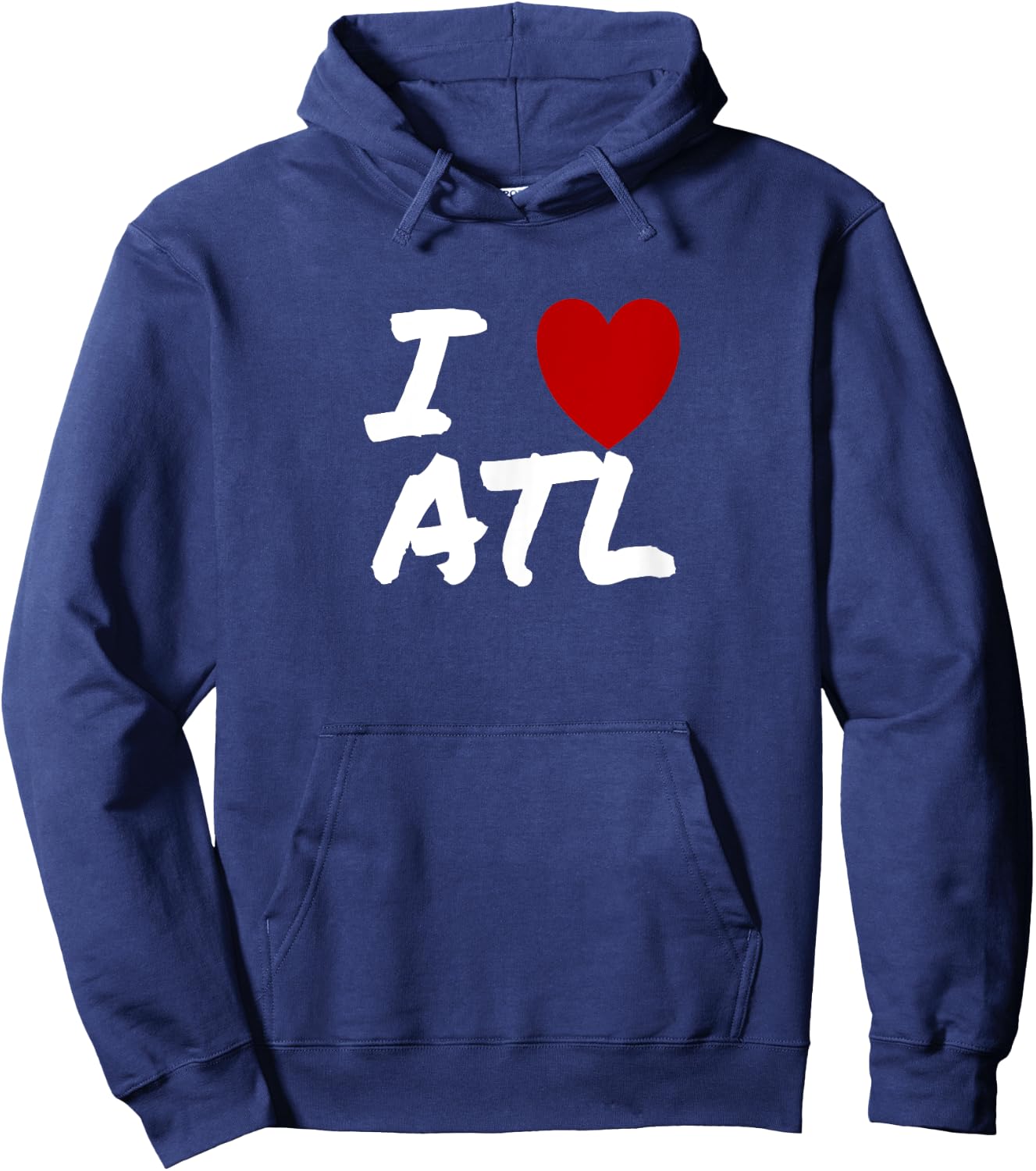 I Heart (Love) Atlanta ATL Birthplace Home Travel Hoodie - Hoodie | Navy