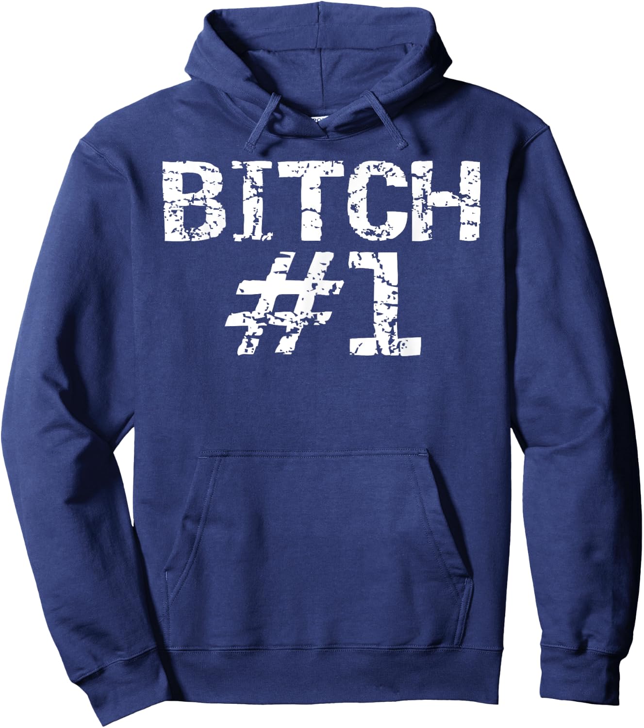 Fun Matching Bitch Shirts for Best Friends 1 & 2 Bitch #1 Hoodie - Hoodie | Navy