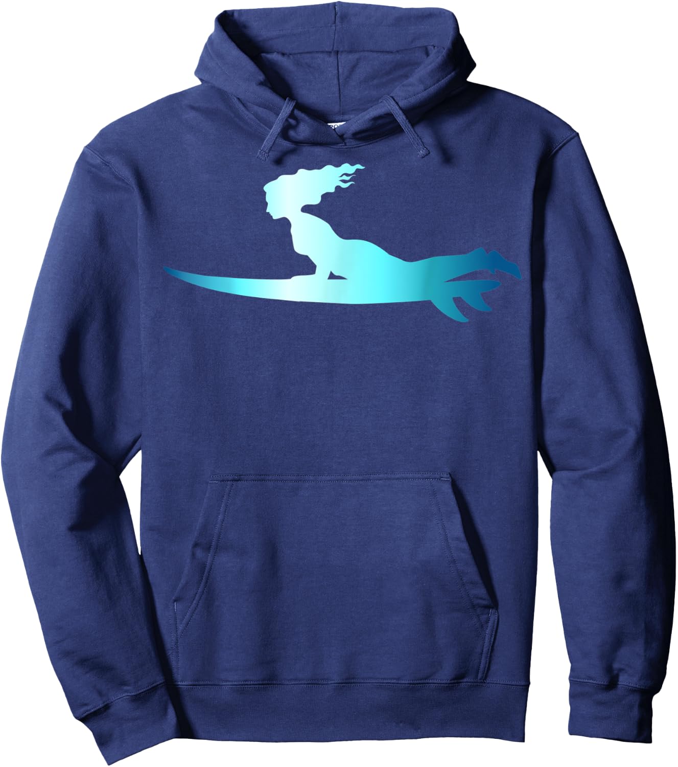 Surfing Wave Riding Boarding Surfboard Surfer Hoodie - Hoodie | Navy