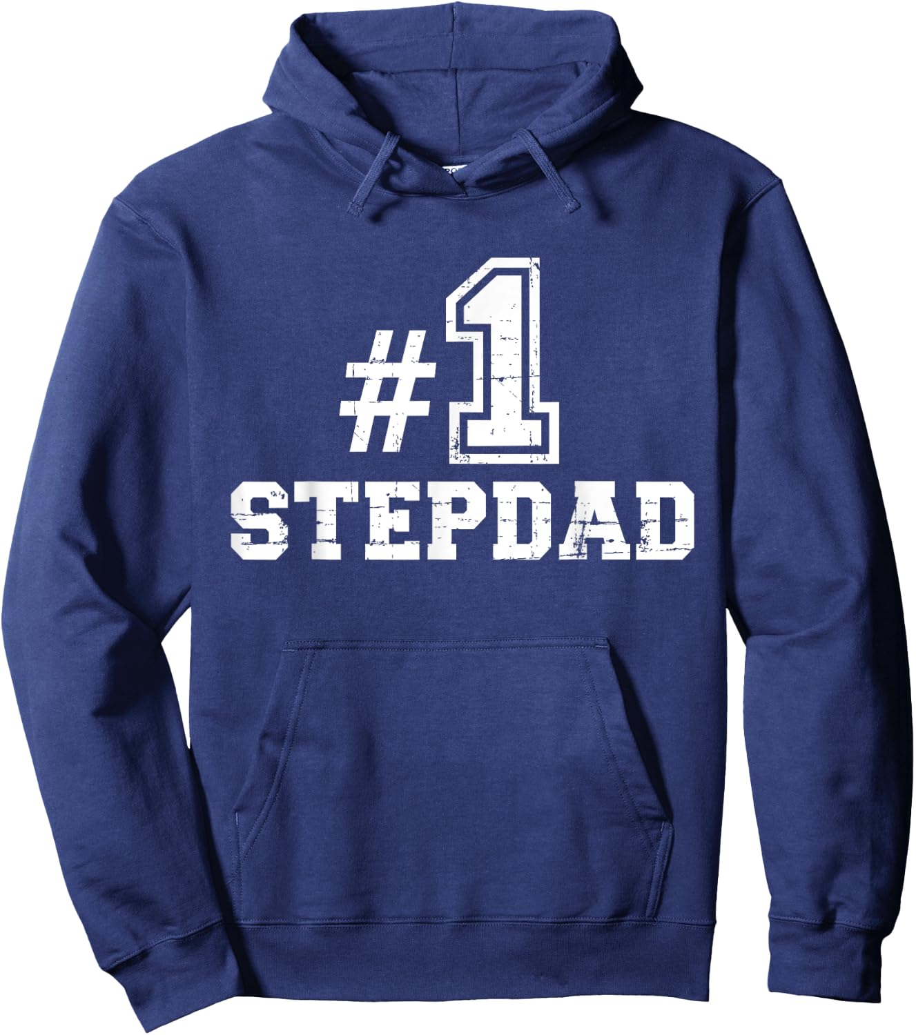 Number one No. 1 stepdad Hoodie - Hoodie | Navy