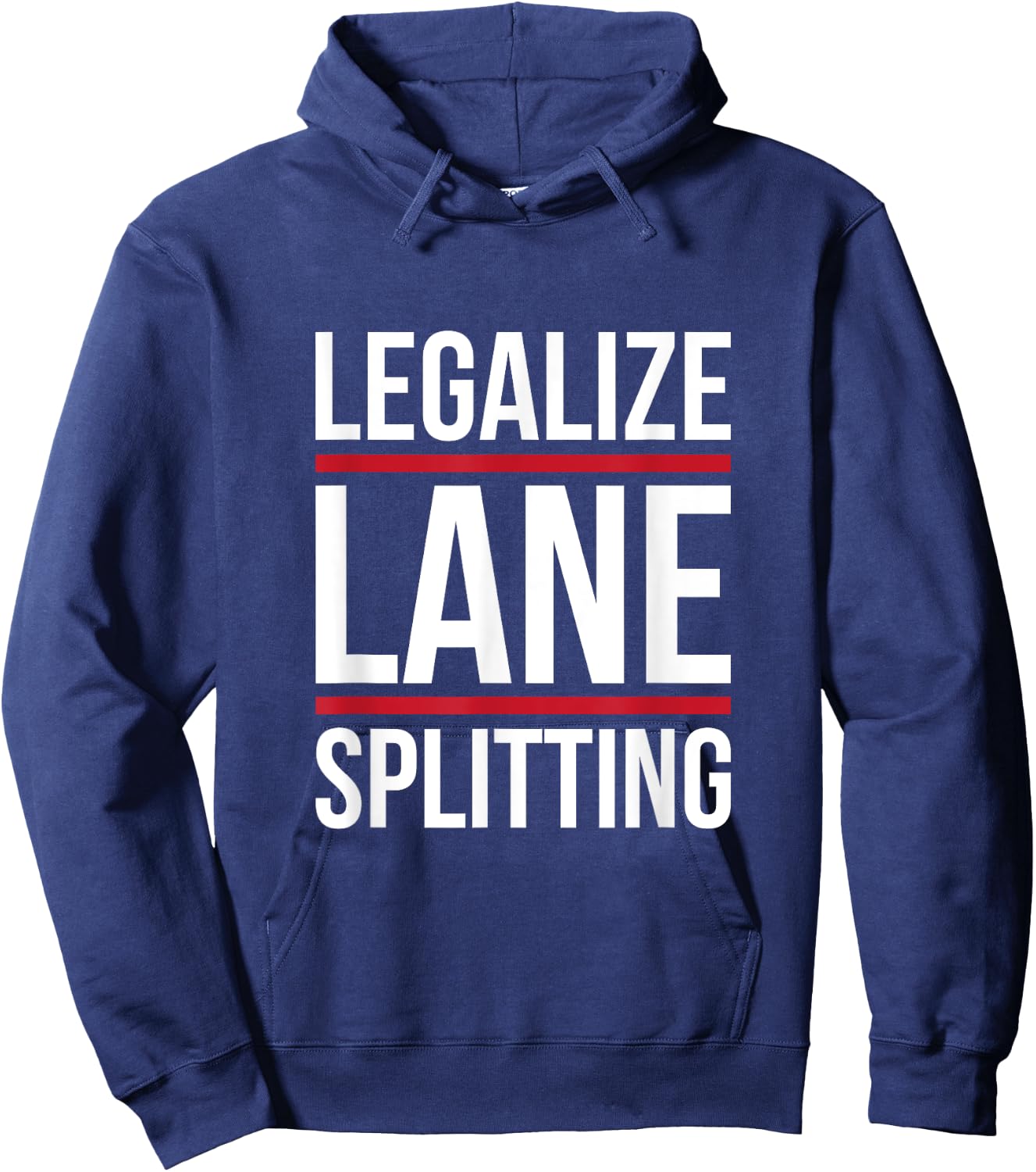 Lane split motorcycle cars make track splitting legal Hoodie - Hoodie | Navy
