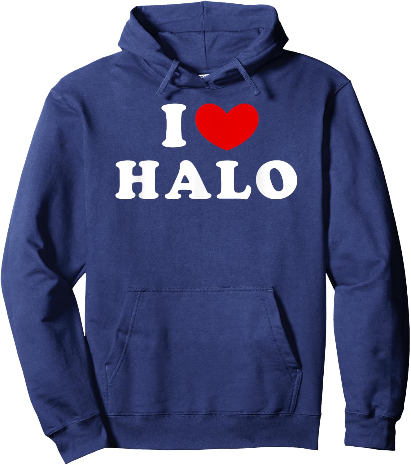 I Love Halo, I Heart Halo Hoodie - Hoodie | Navy