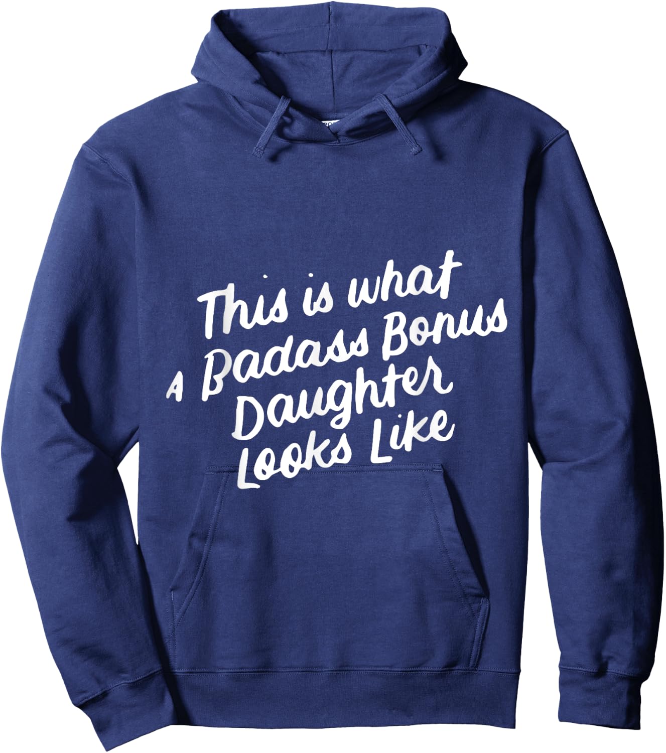 Step Bonus Daughter Funny Family Gifts for Stepdaughter Hoodie - Hoodie | Navy