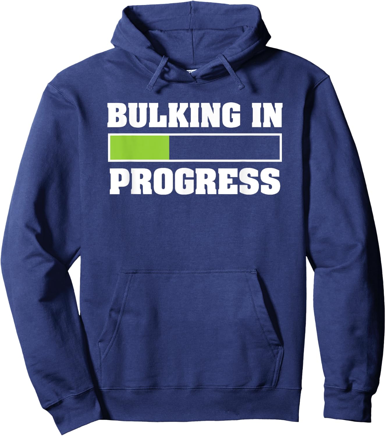 Bulking In Progress Funny Weightlifting Bodybuilding Hoodie - Hoodie | Navy