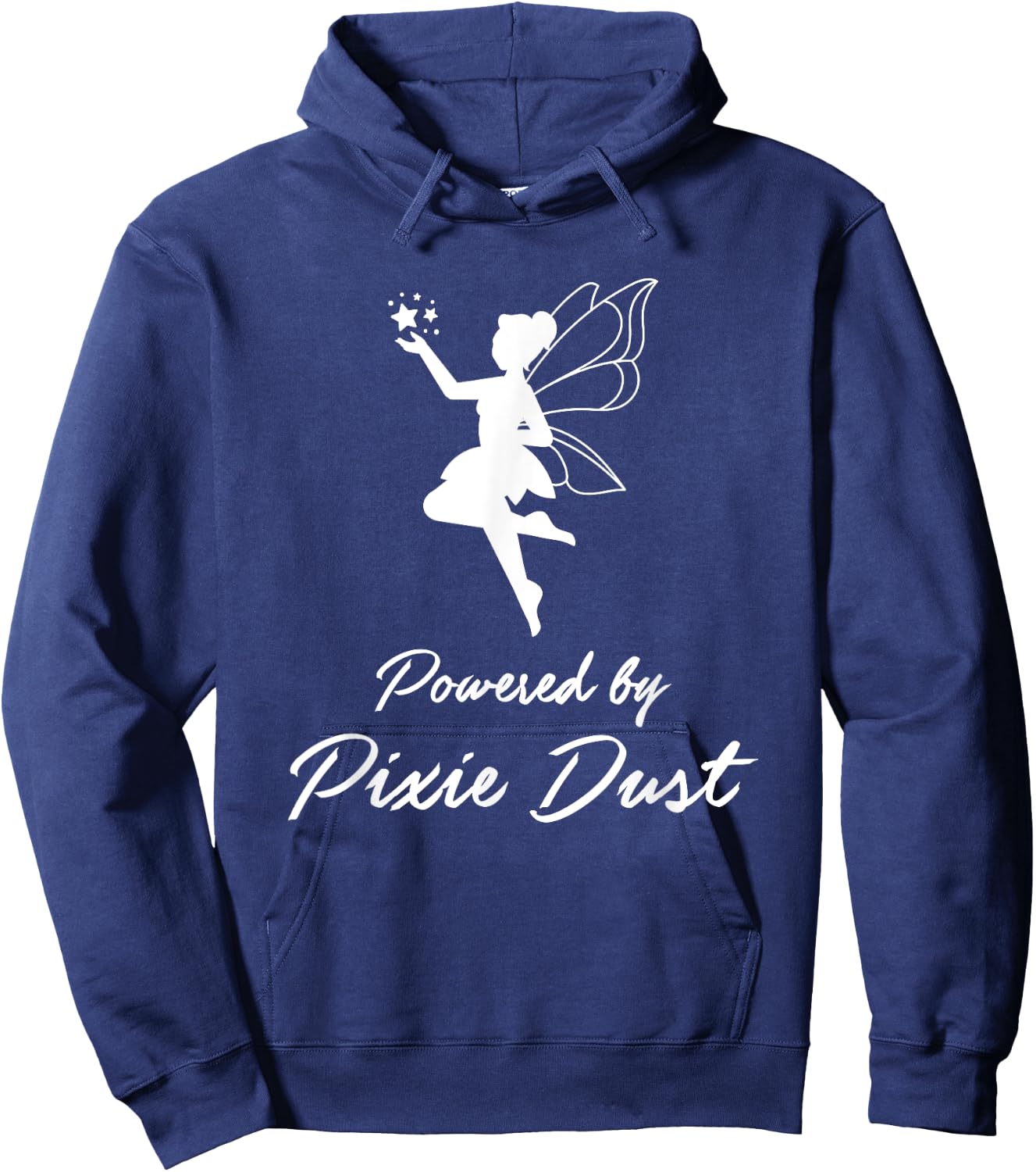Powered by Pixie Dust and Coffee Fun Caffeine Hoodie - Hoodie | Navy