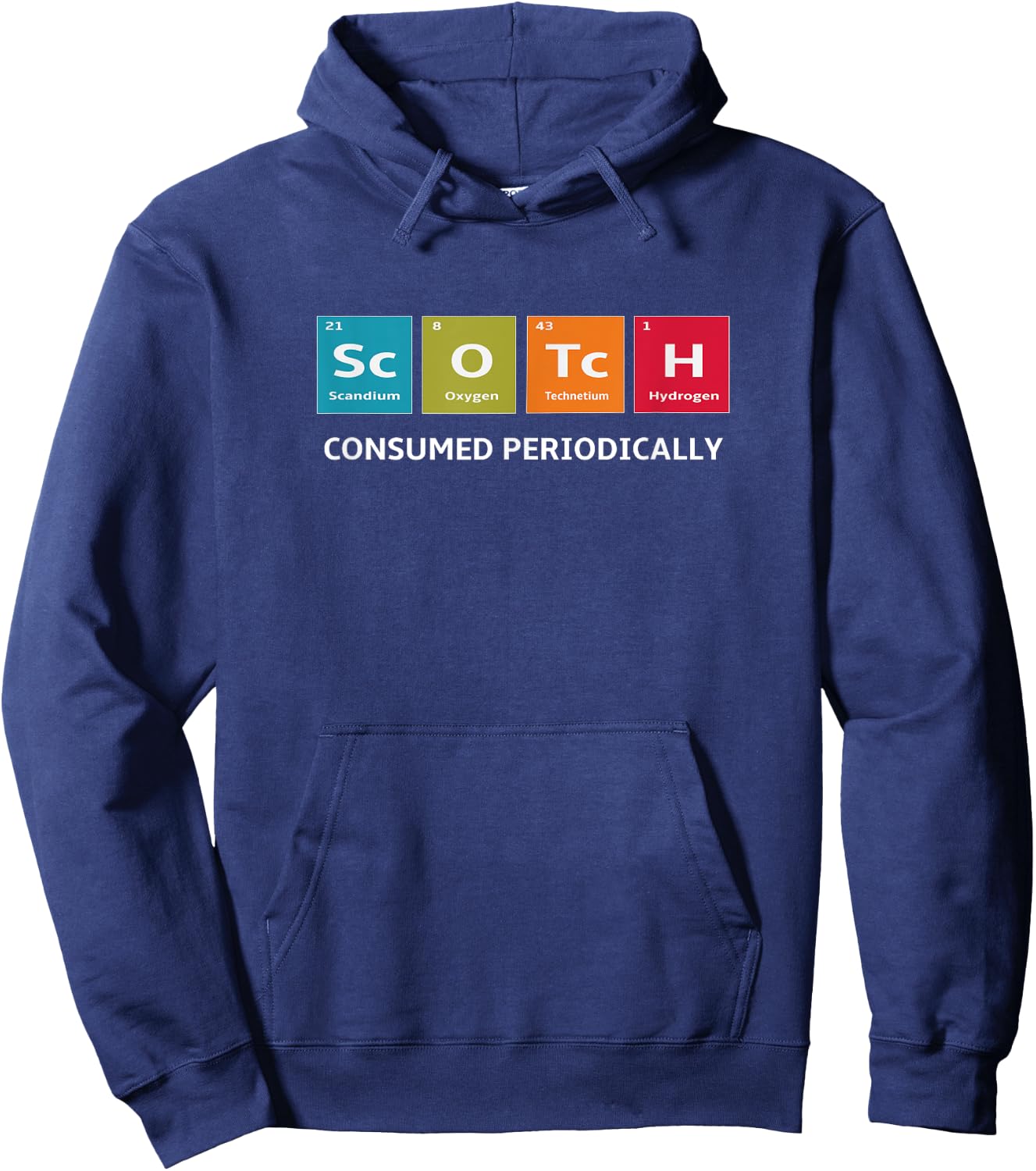 Scotch Whiskey Periodic Table of Elements Hoodie - Hoodie | Navy