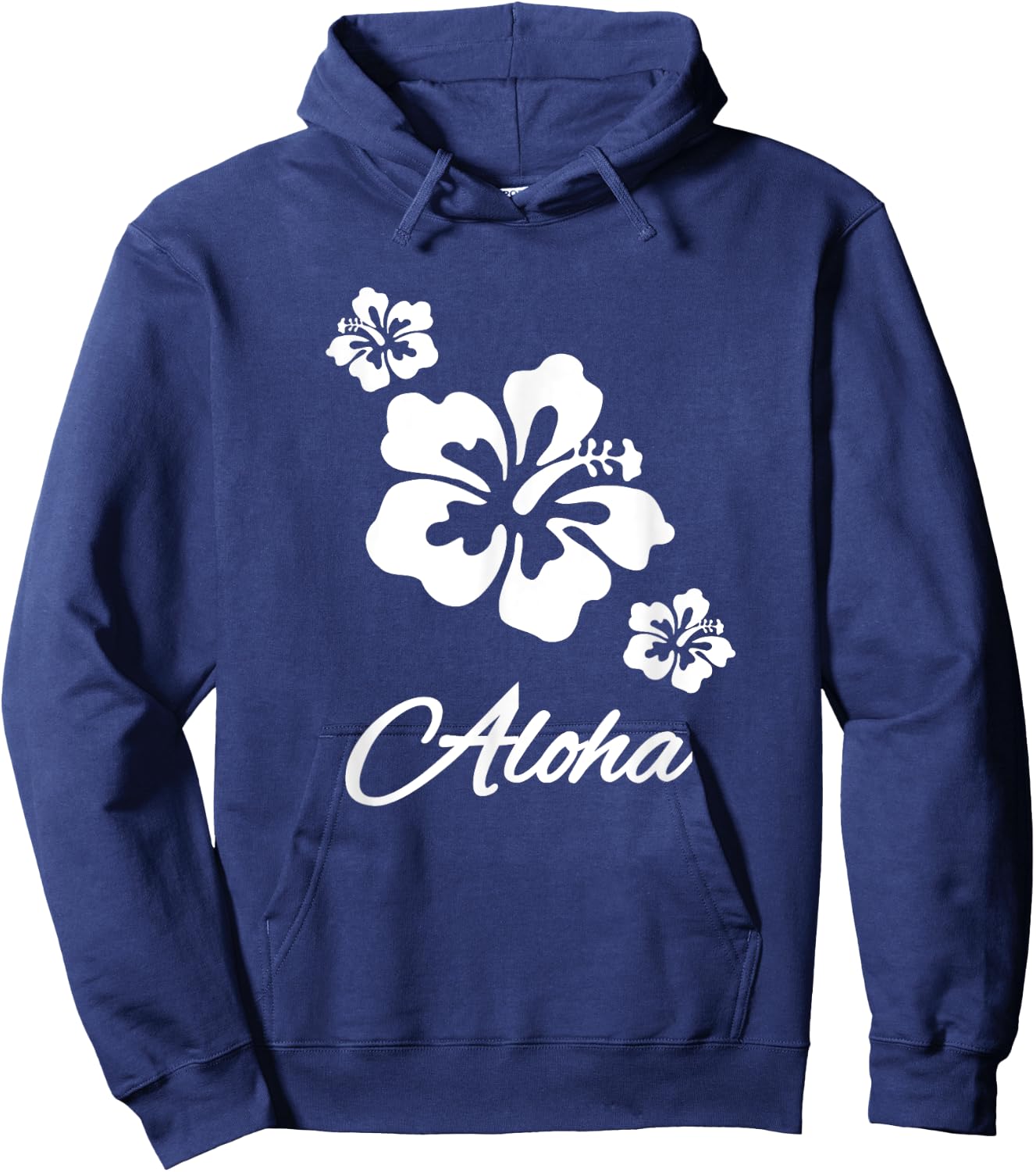 Aloha Hawaiian Islands Hibiscus Flower Hawaii Surf Surfer Hoodie - Hoodie | Navy
