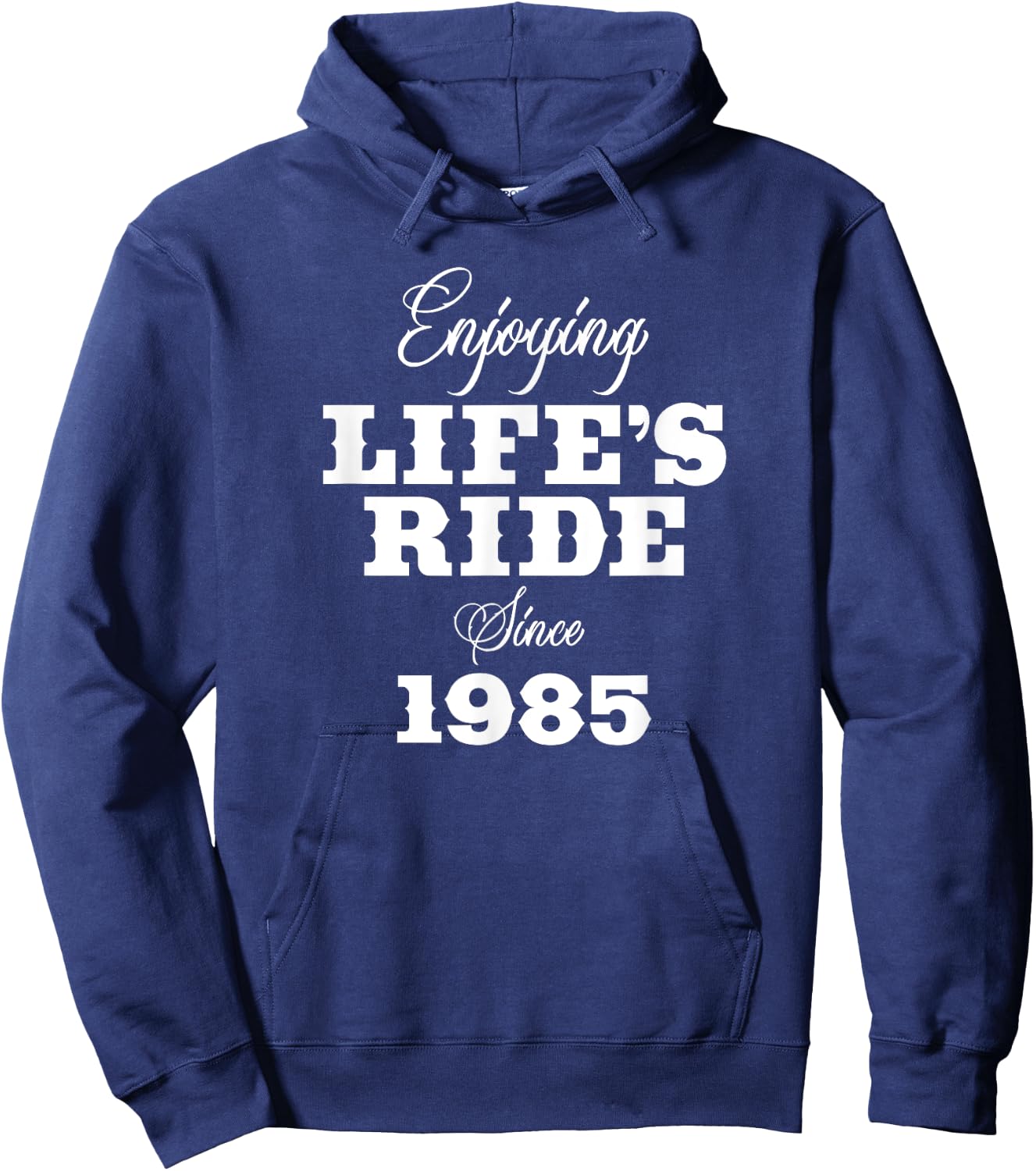 40 Year Old Motorcycle Rider 40th Birthday Motorcyclist Hoodie - Hoodie | Navy