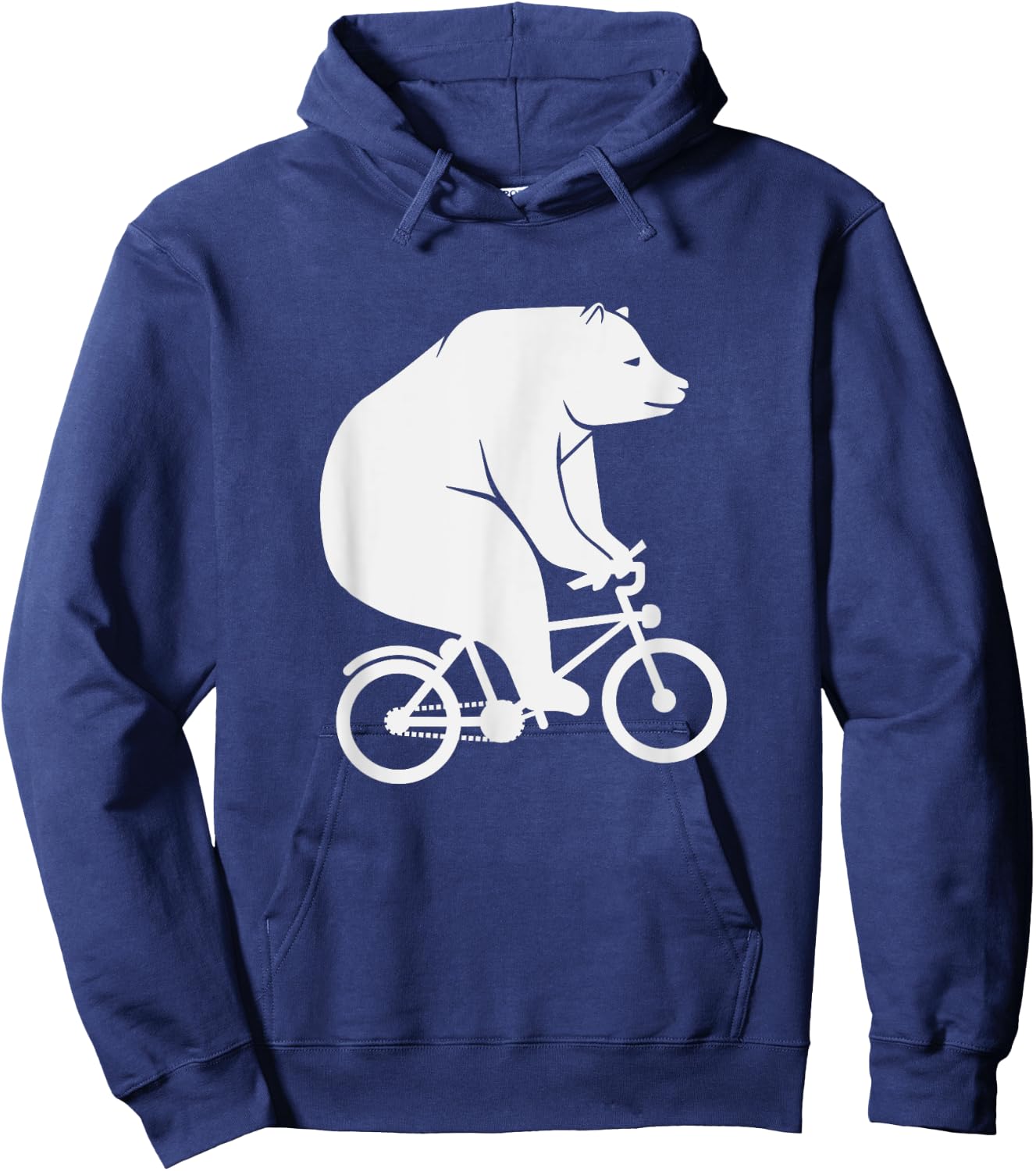 Animal Cyclist Toddlers Kids Gift Bear Cycling Bicycle Hoodie - Hoodie | Navy