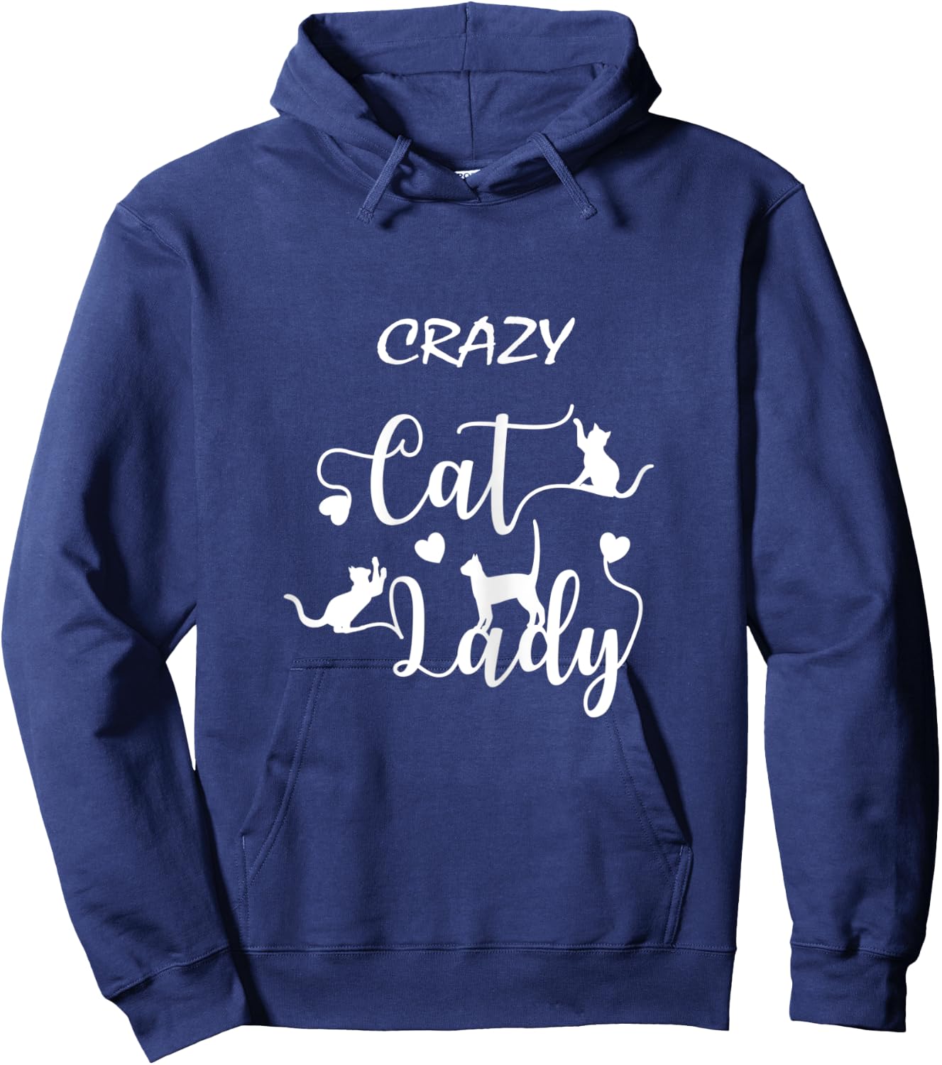 Crazy Cat Lady Cats Women Hoodie - Hoodie | Navy
