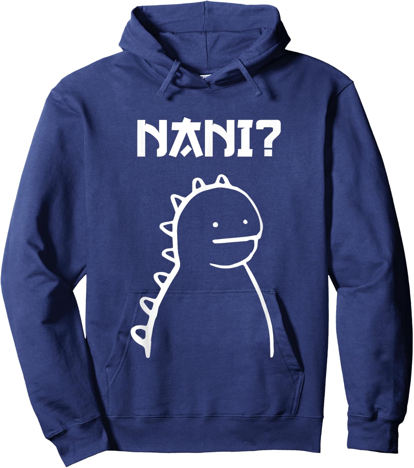 Japanese Dinosaur T-Rex Nani Otaku Manga Fan Anime Shounen Hoodie - Hoodie | Navy