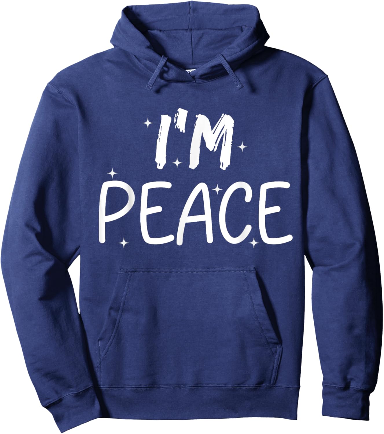I Come in Peace I'm Peace Funny Matching Couples Hoodie - Hoodie | Navy