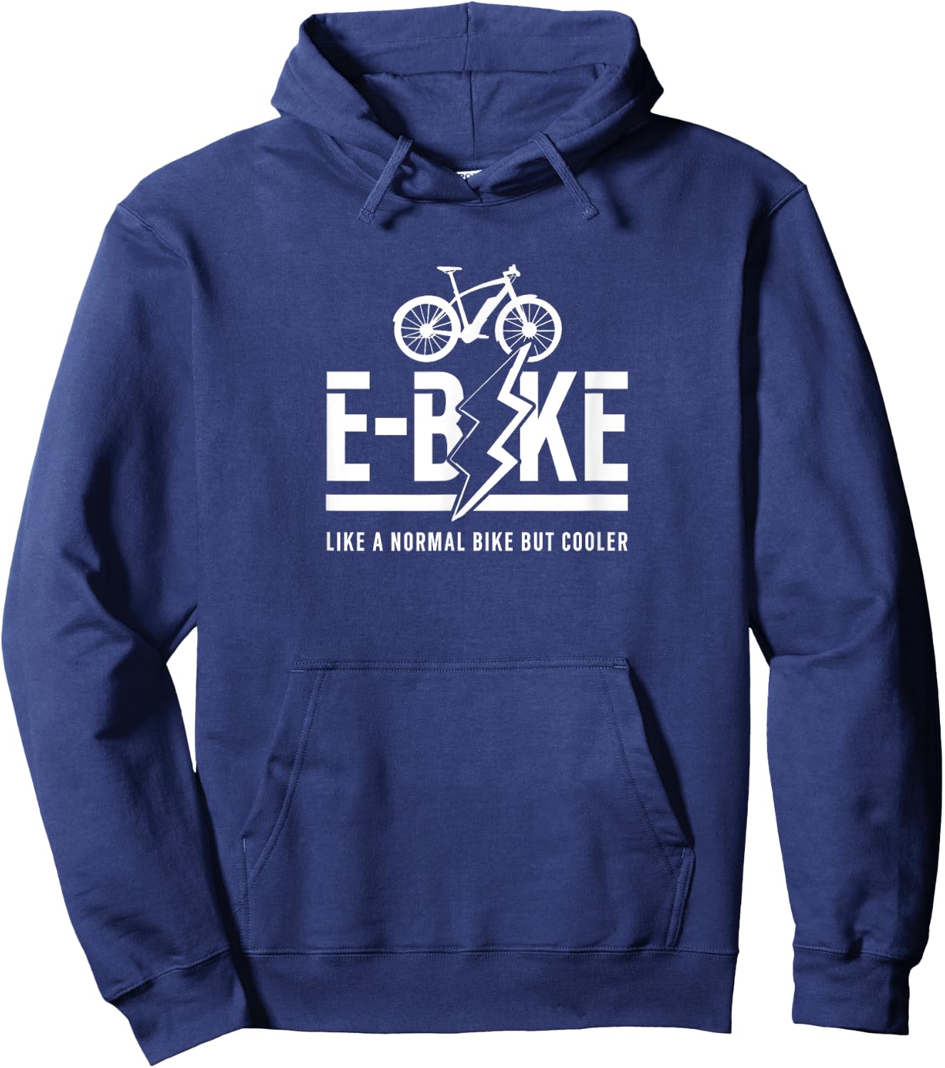 E-Bike Rider Bicycle Electric Cyclist Hoodie - Hoodie | Navy