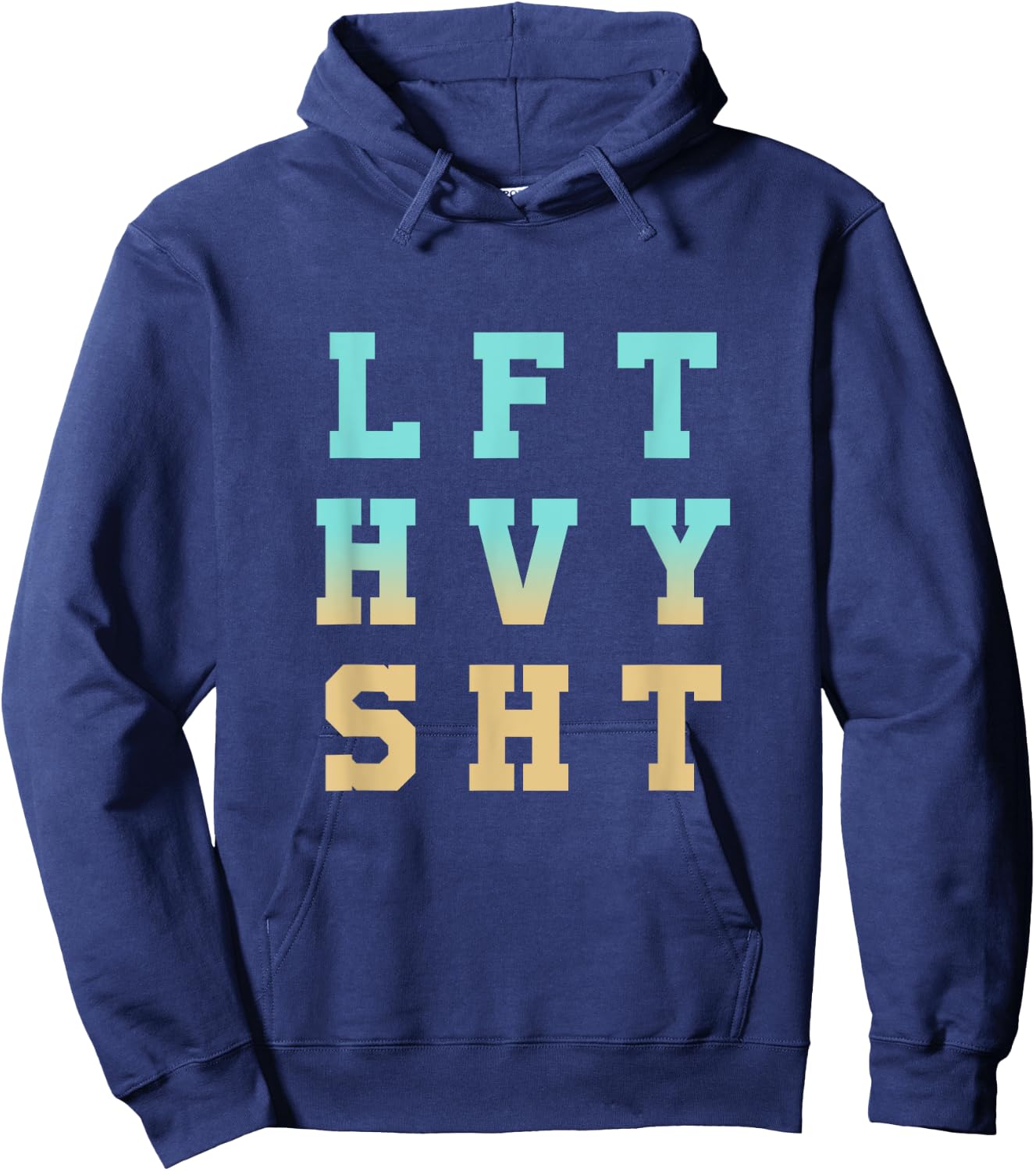 Minimalistic Men's Gym Pump Cover Oversized Gym Workout Hoodie - Hoodie | Navy