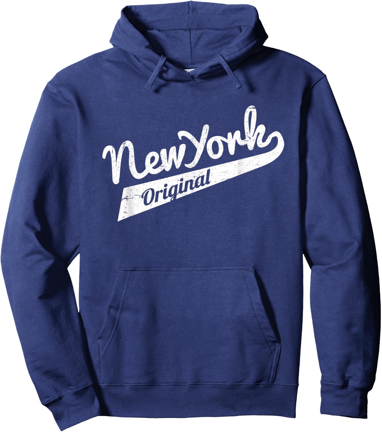 Vintage New York Original Men Women Jersey Style Hoodie - Hoodie | Navy