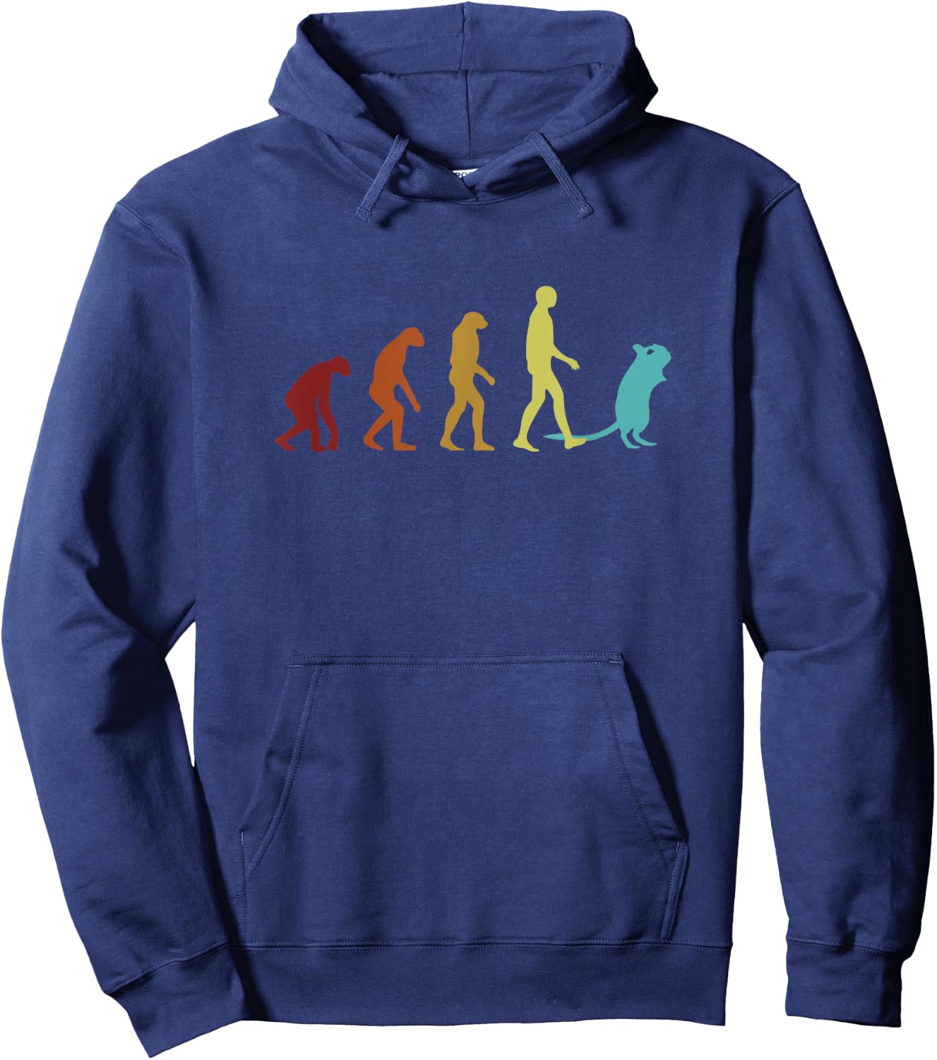 Degu Evolution Rodent Octodon Hystricomorpha Common Degu Hoodie - Hoodie | Navy