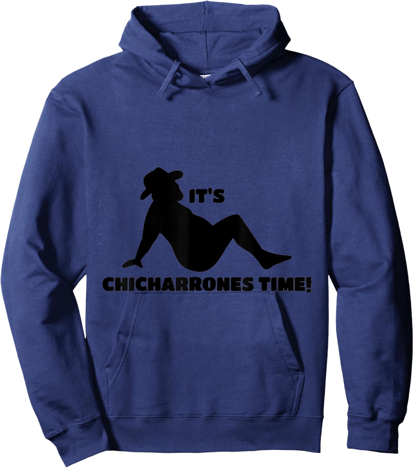 Vibin Cowboy Chicharrones Time , Small, Grey Hoodie - Hoodie | Navy