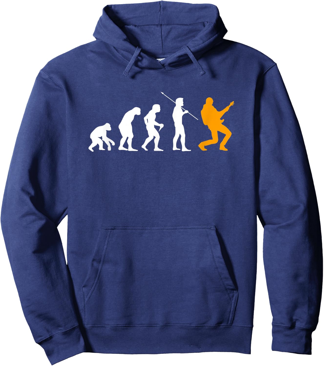 Guitarist Evolution Gift Guitar Musician Women Men Hoodie - Hoodie | Navy