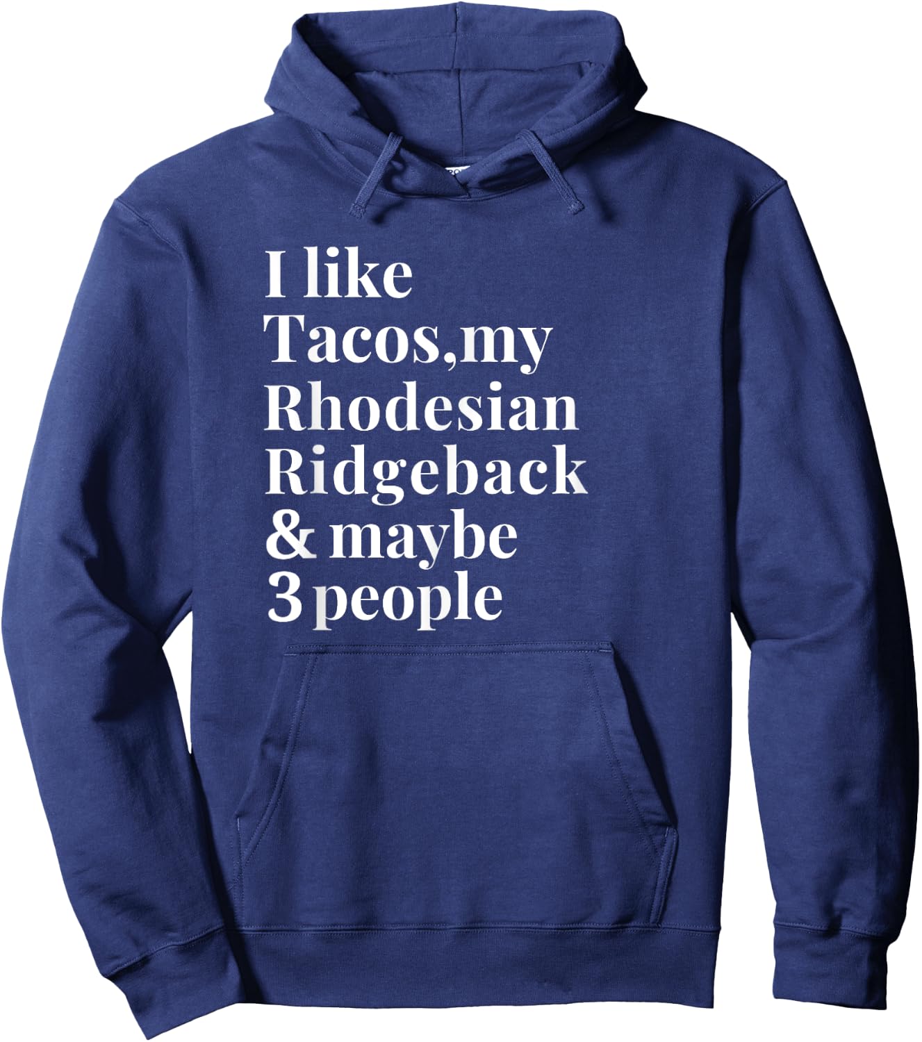 Rhodesian Ridgeback Funny Dog Owner Tacos Lover Gift Women Hoodie - Hoodie | Navy