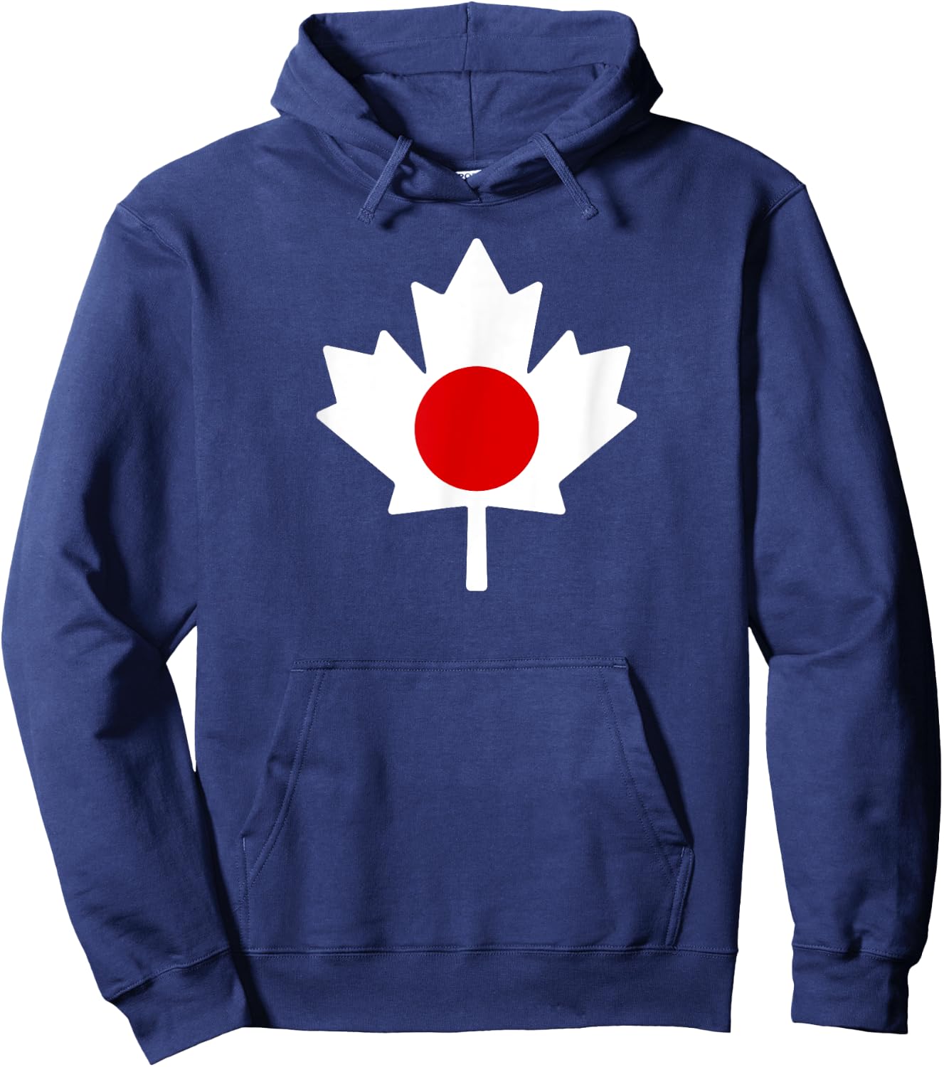 Half Canadian Japanese: Canada Japan Maple Leaf Flag Mix Hoodie - Hoodie | Navy