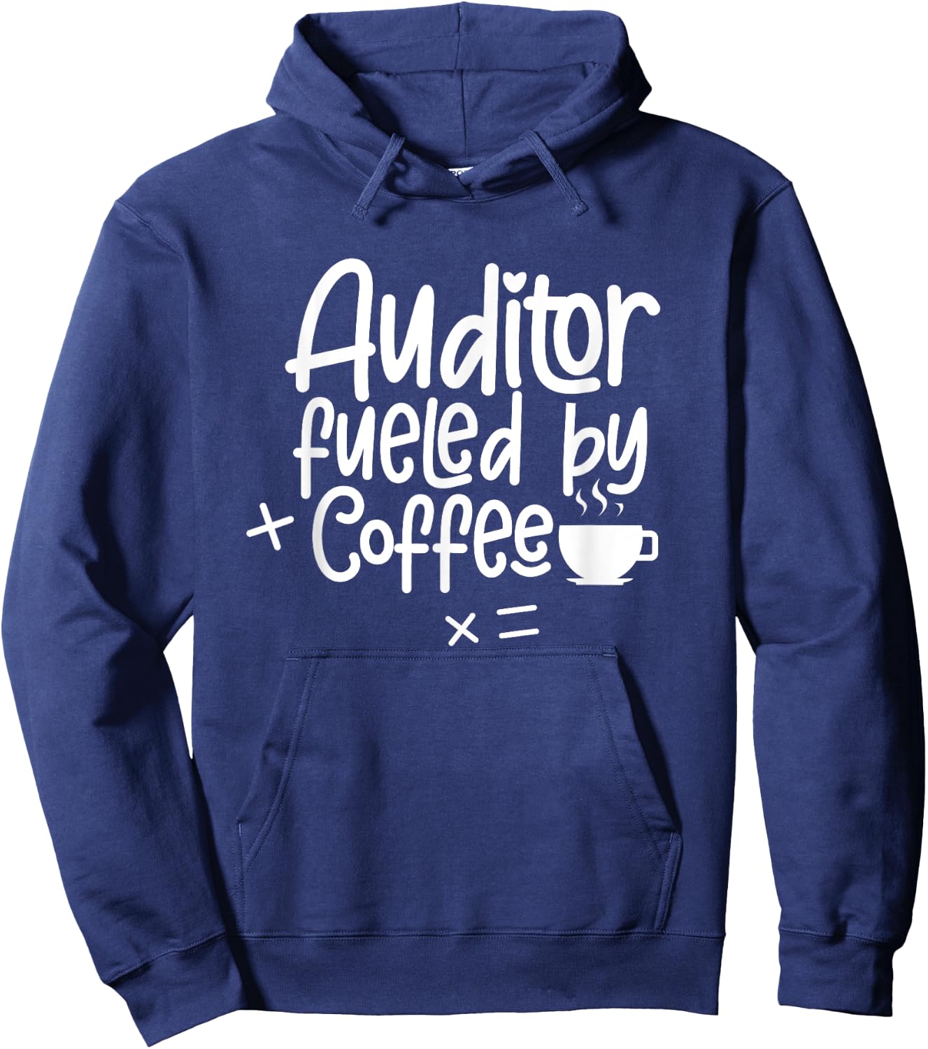Auditor Fueled By Coffee Accountant Accounting Audit Hoodie - Hoodie | Navy