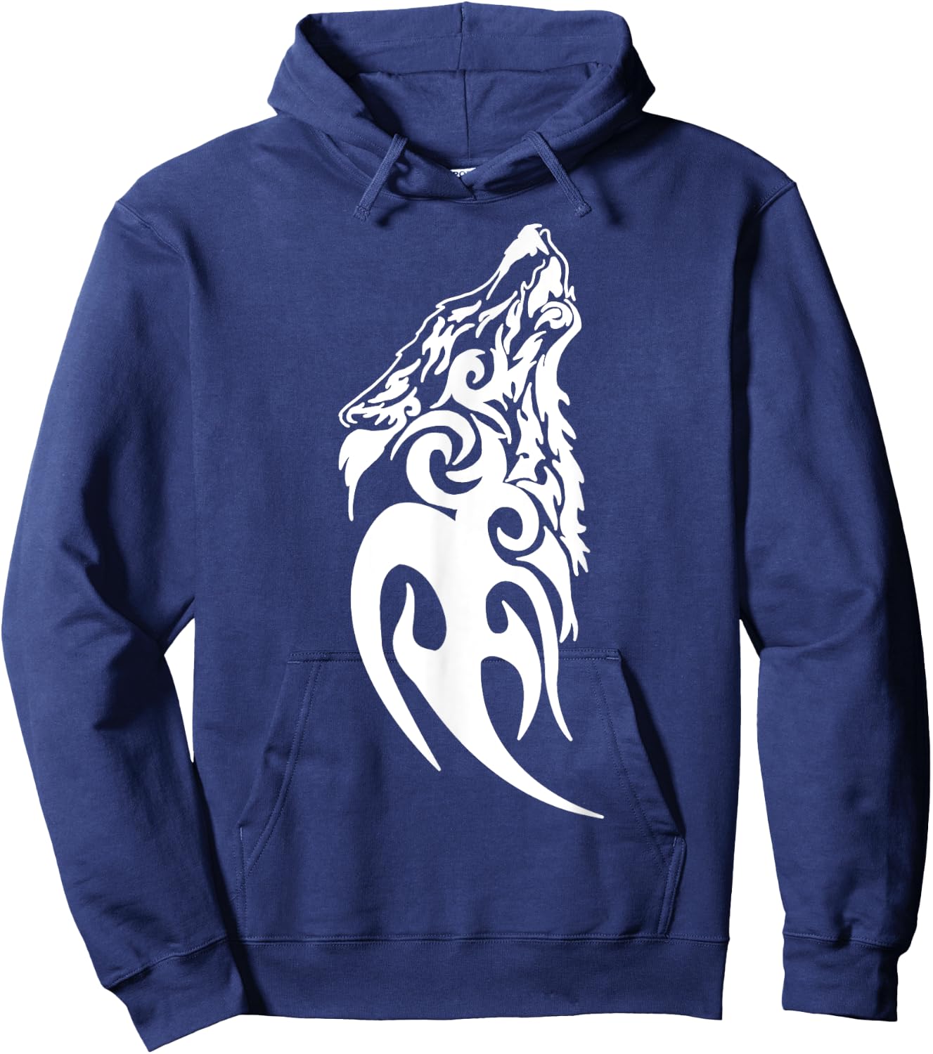 Fenrir Wolf Nordic Symbol Rune Thor Odin Norsemen Viking Hoodie - Hoodie | Navy