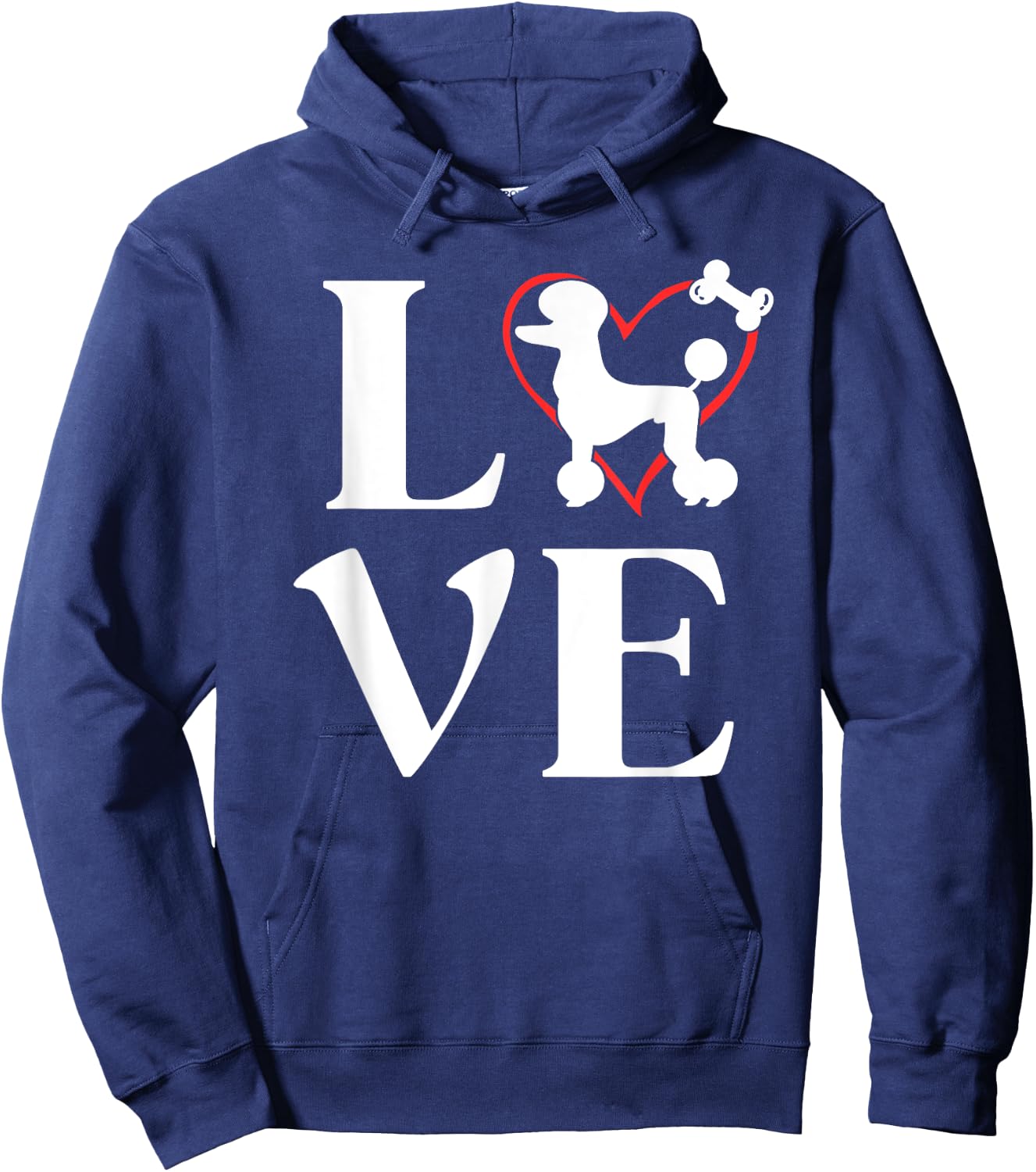 Poodle Gifts Love Dogs Dog Mama Hoodie - Hoodie | Navy
