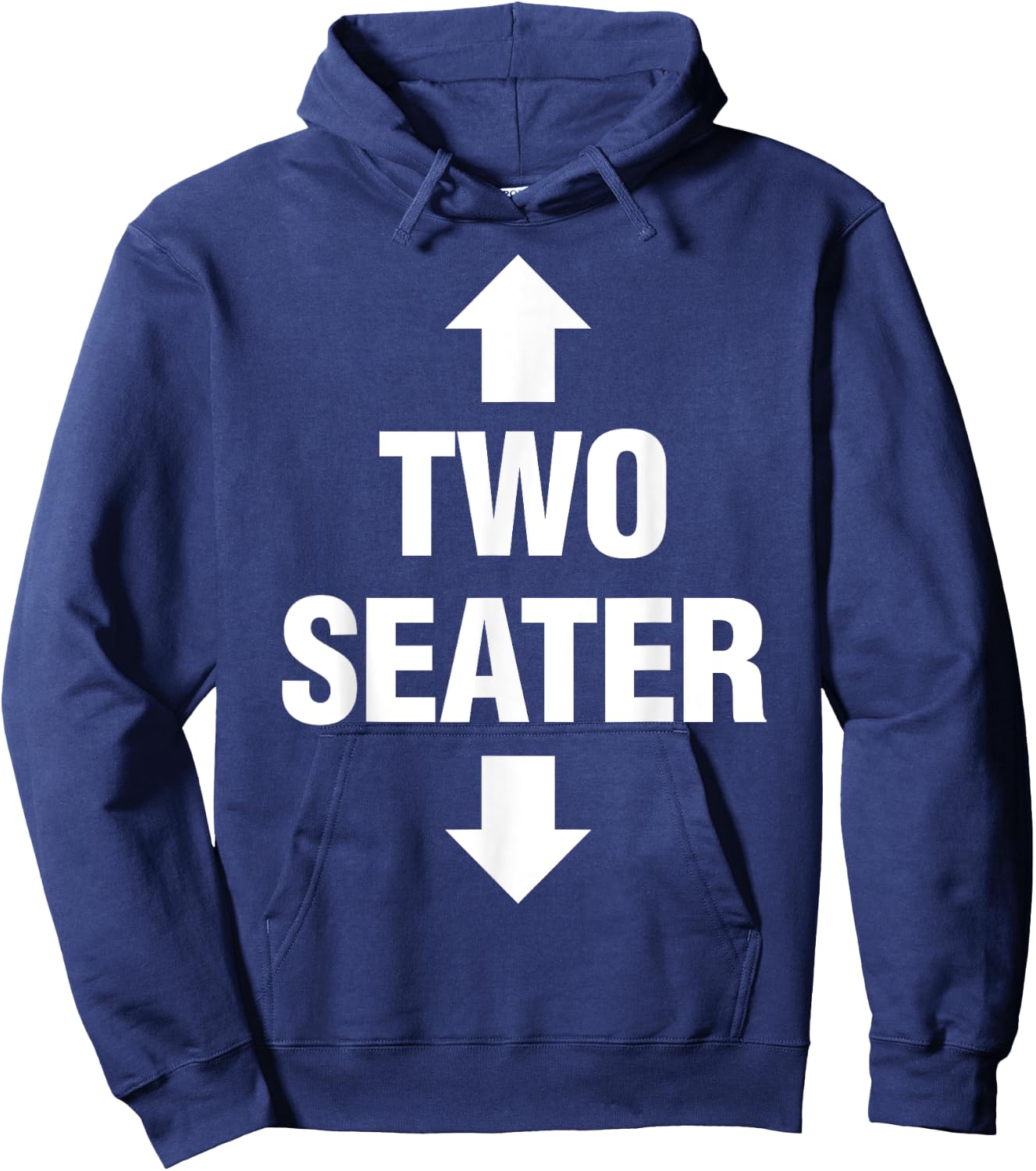 Two Seater Shirt Men's Adult Fetish Swinger Polygamy Gift Hoodie - Hoodie | Navy