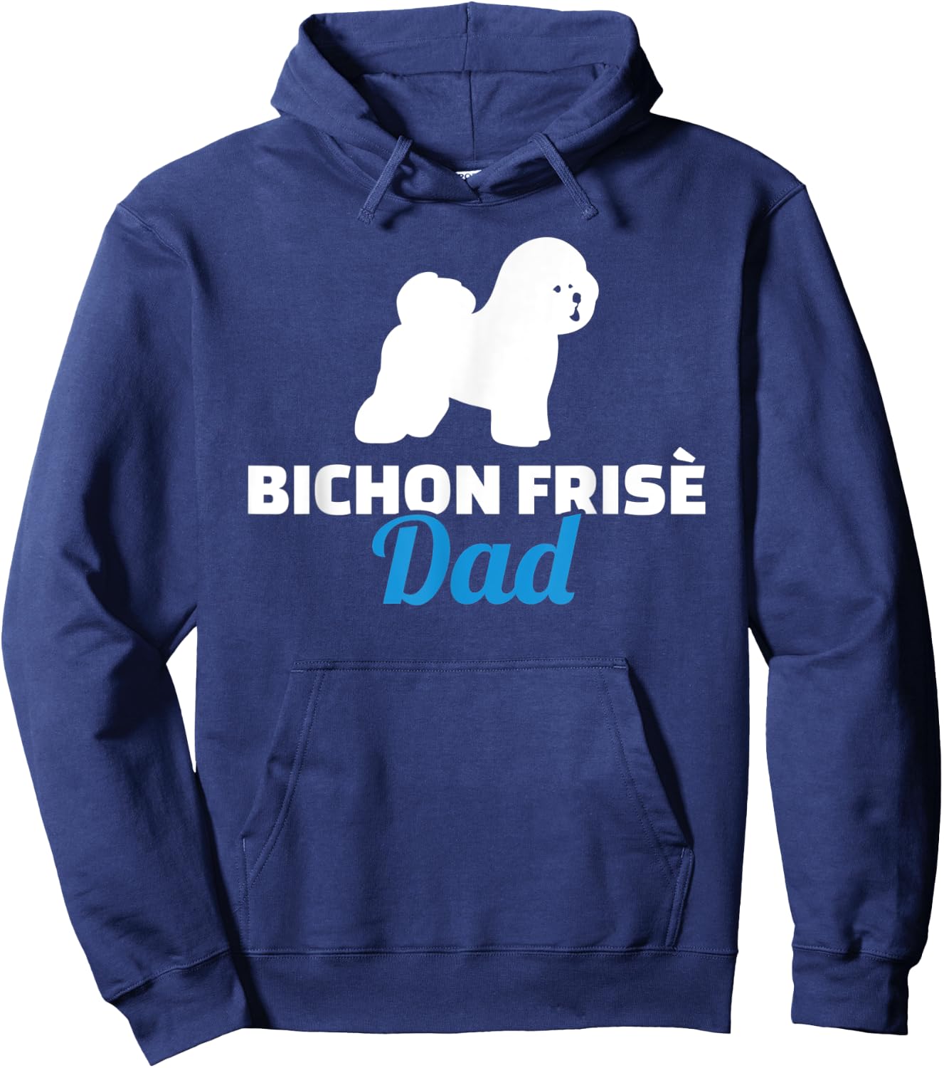 Bichon Frise dad Hoodie - Hoodie | Navy
