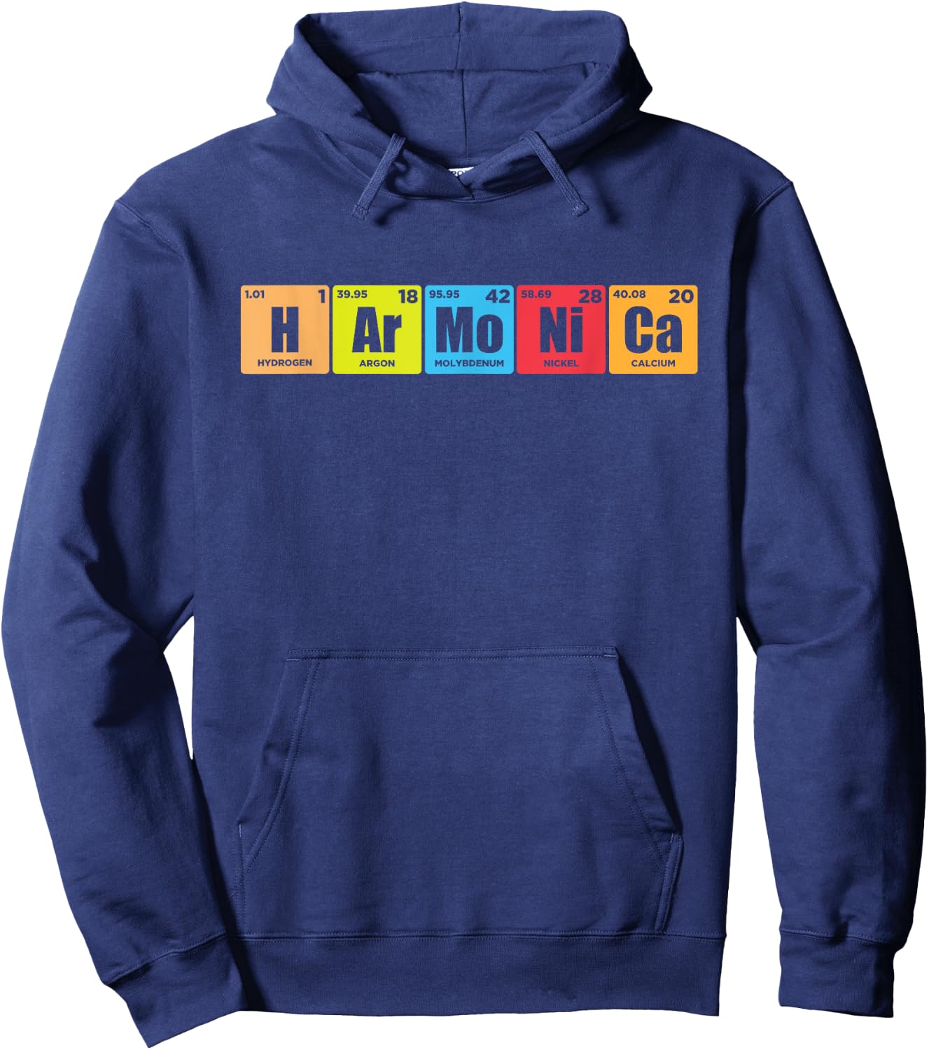 Harmonica Vintage Retro Funny Harmonica Player Gift Hoodie - Hoodie | Navy