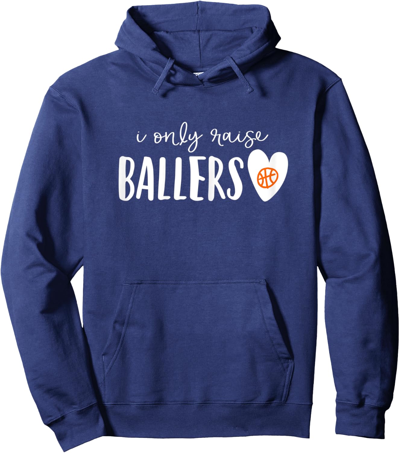 Basketball Mom I Only Raise Ballers Hoodie - Hoodie | Navy