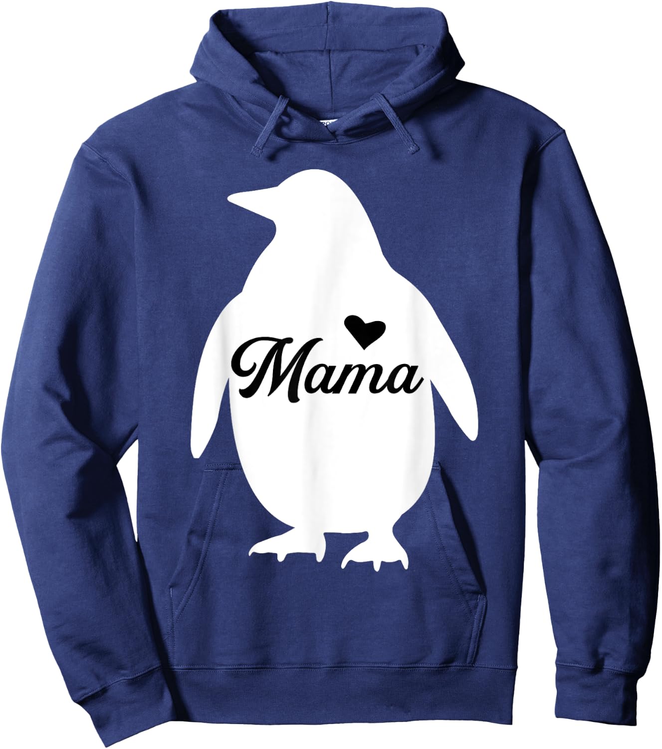 Mama Penguin Hoodie - Hoodie | Navy